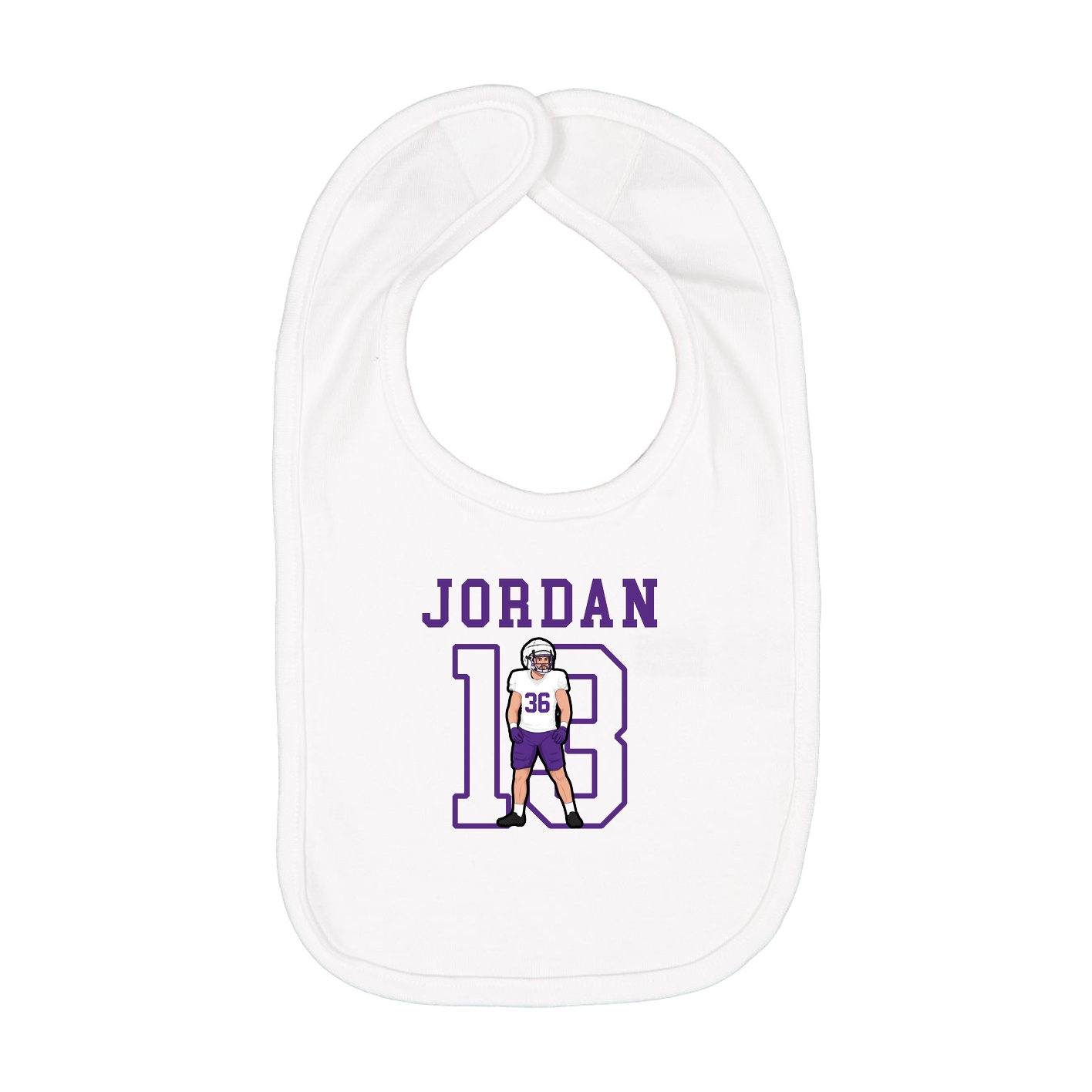Infant Bib — Shirsey in White