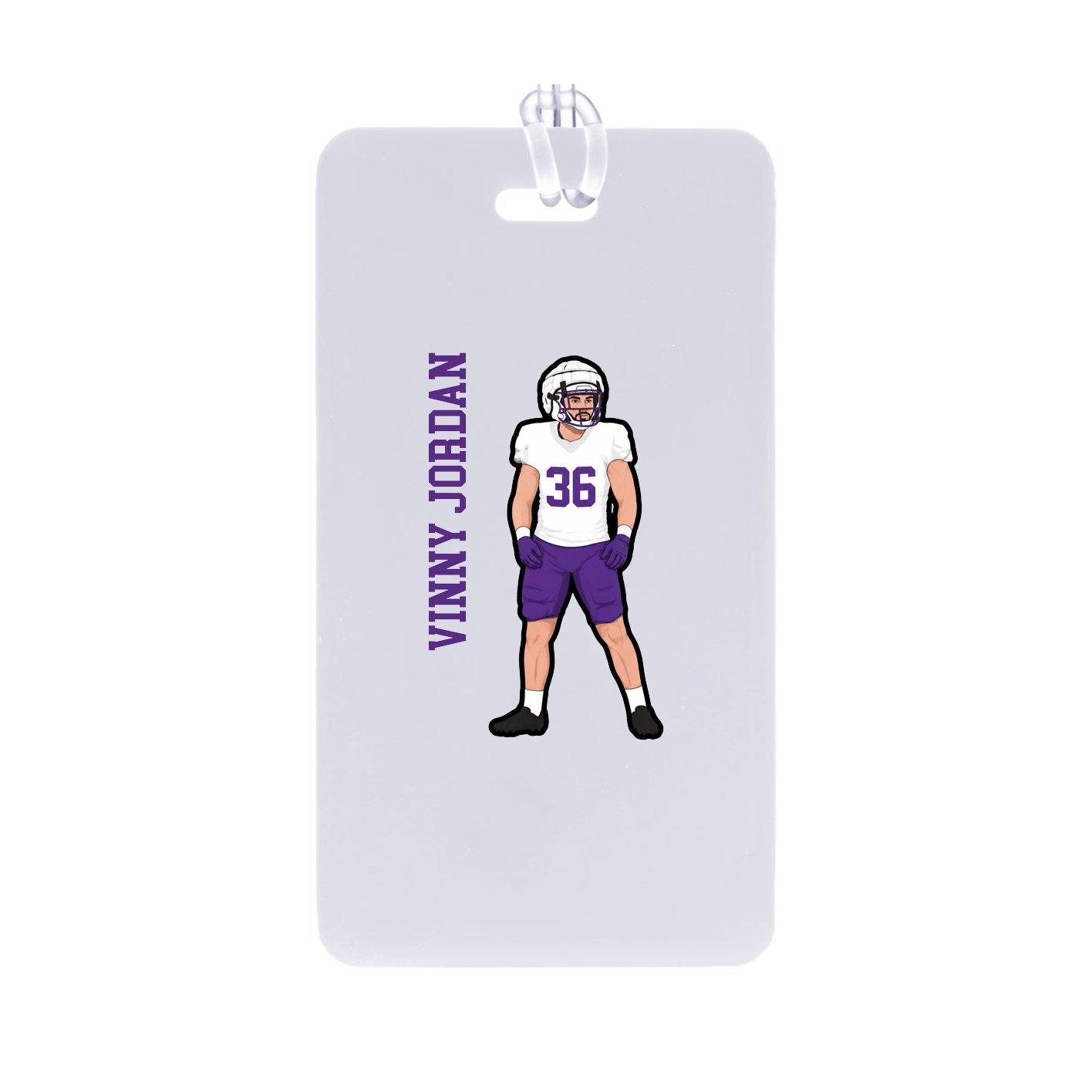 Bag Tag — Name Vertical in Classic