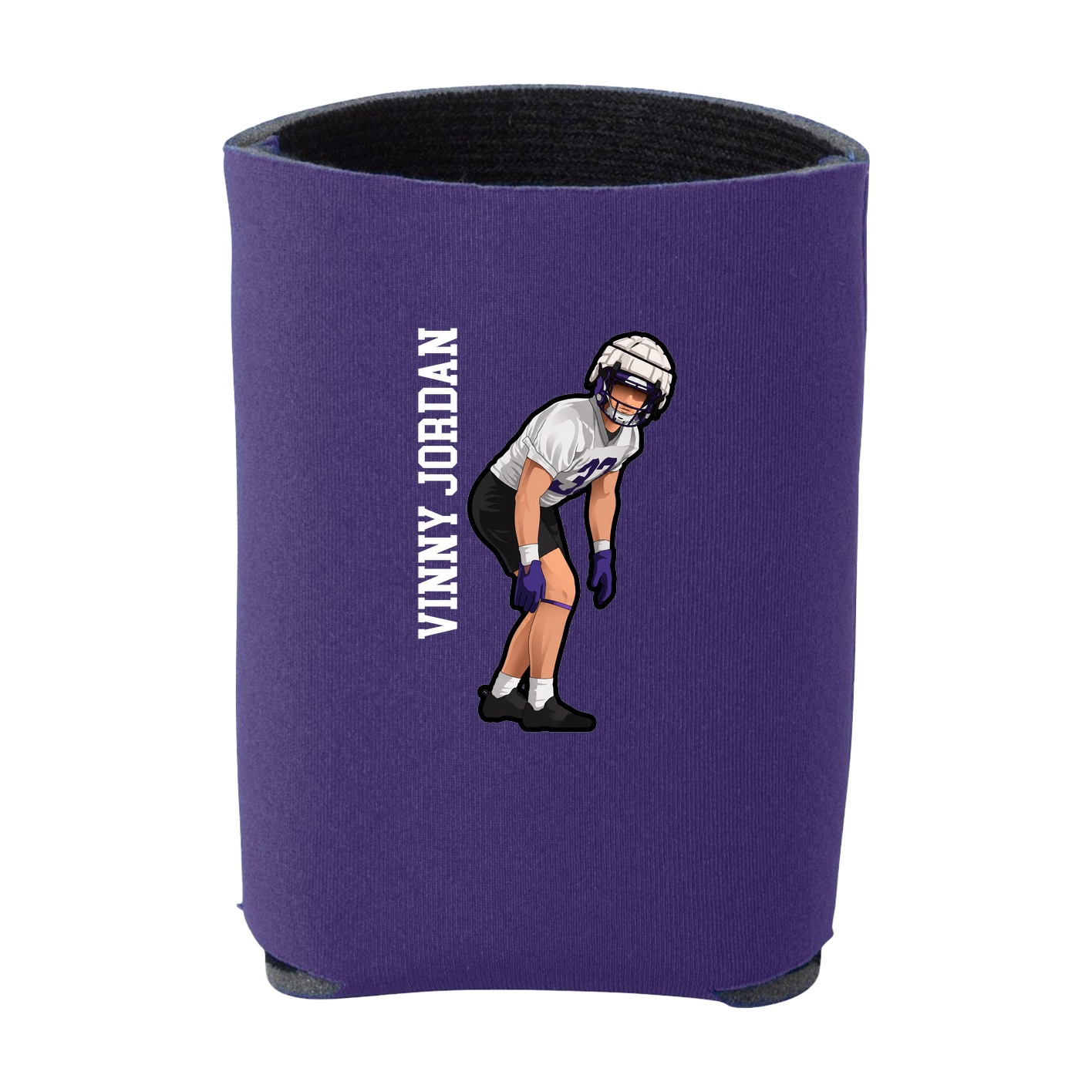 Can Holder — Name Vertical in Purple