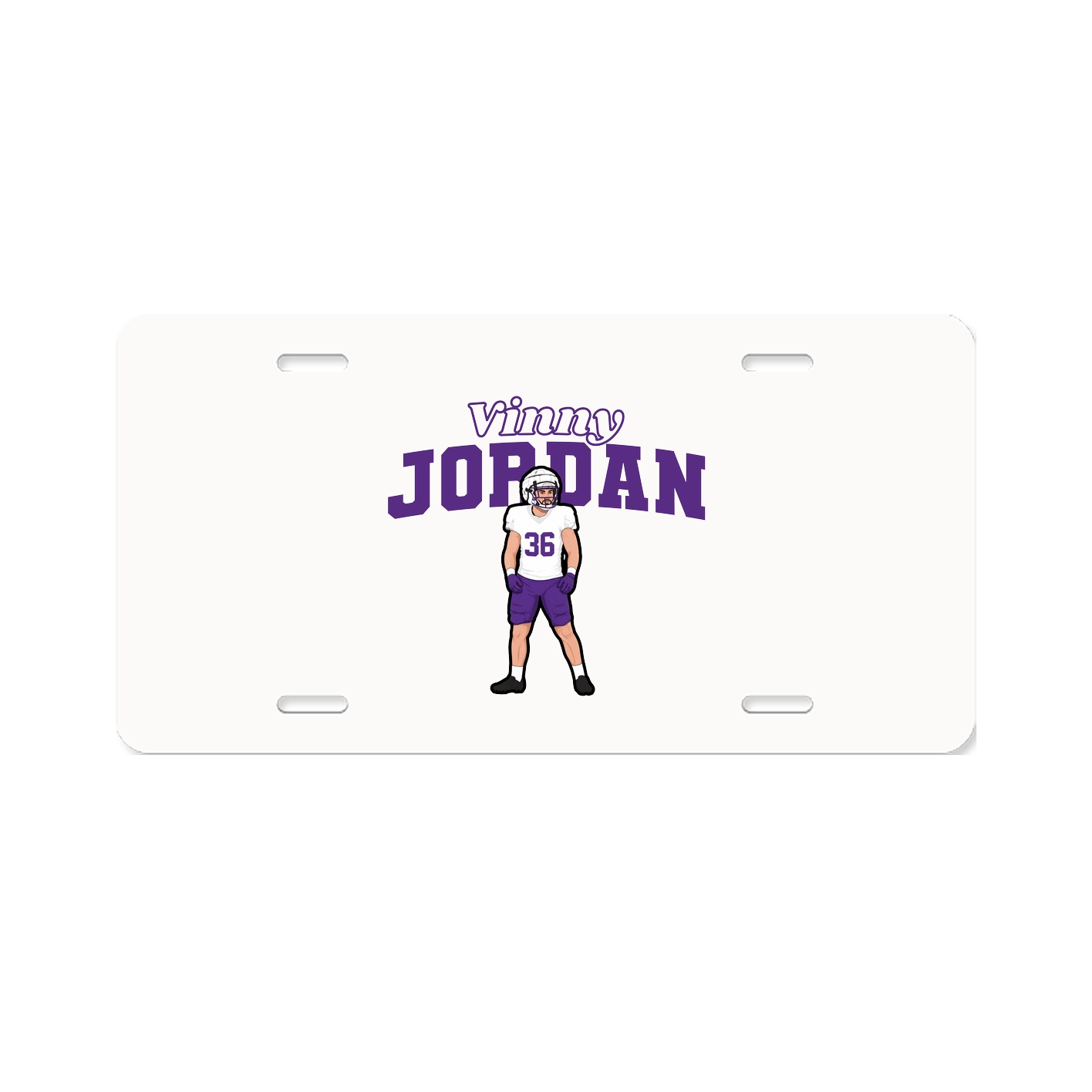 License Plate — Name Arch in Classic