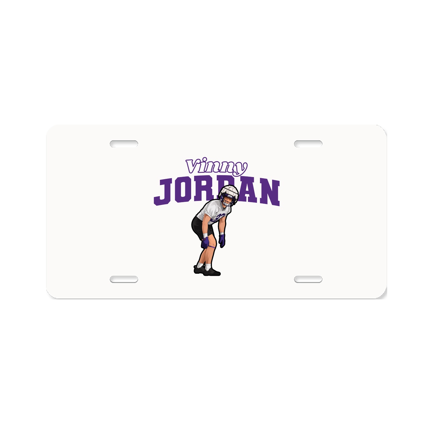 License Plate — Name Arch in Classic