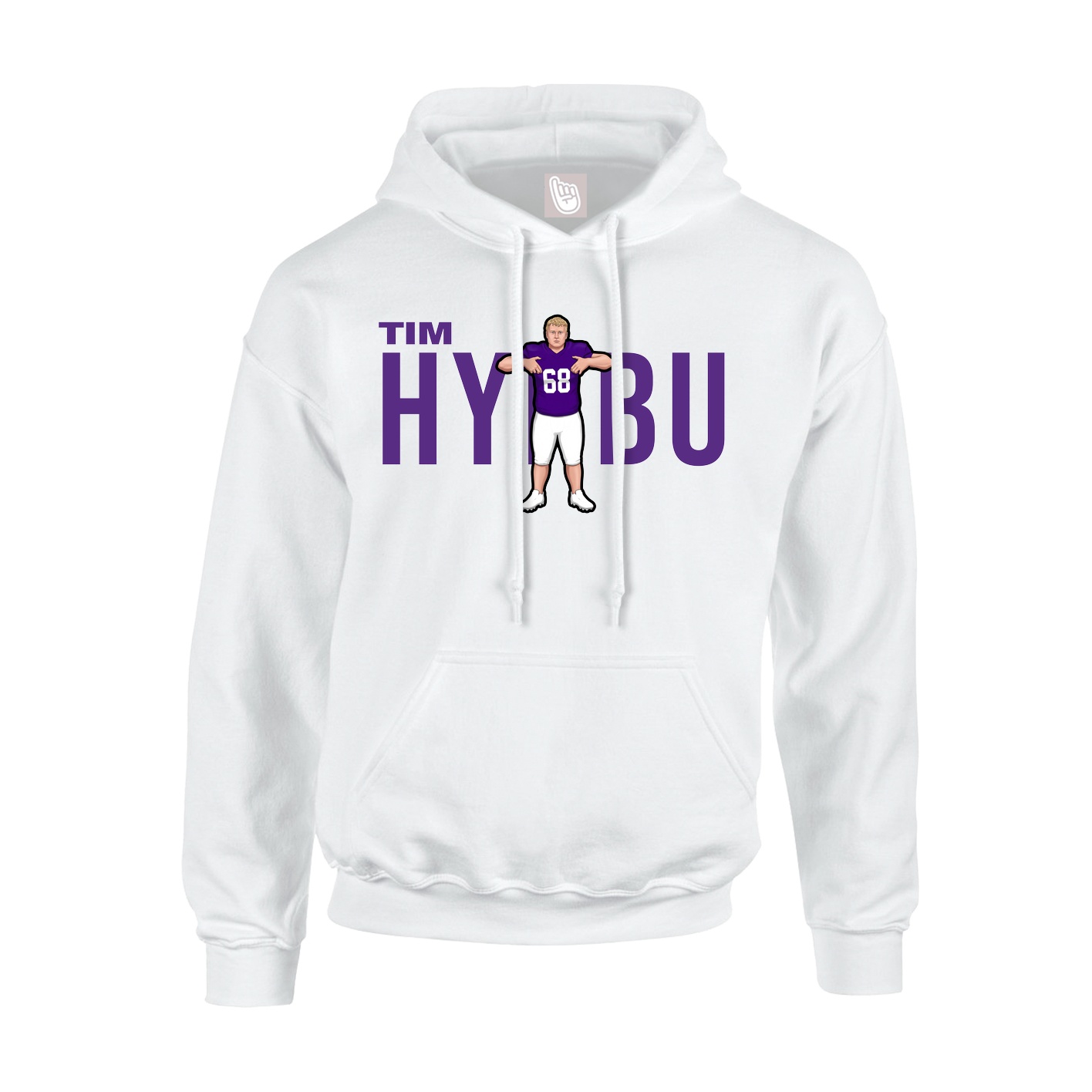 Hoodie — Player Name in White