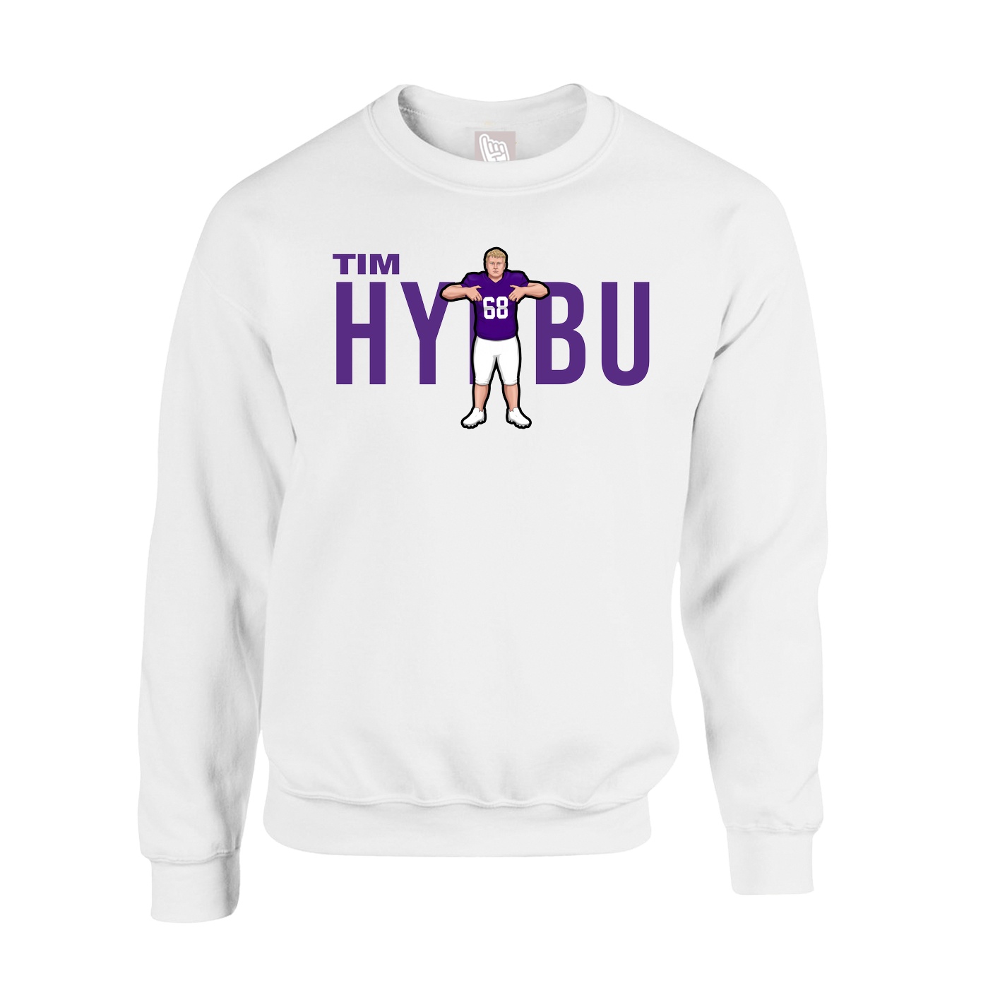 Fleece Crew — Player Name in White