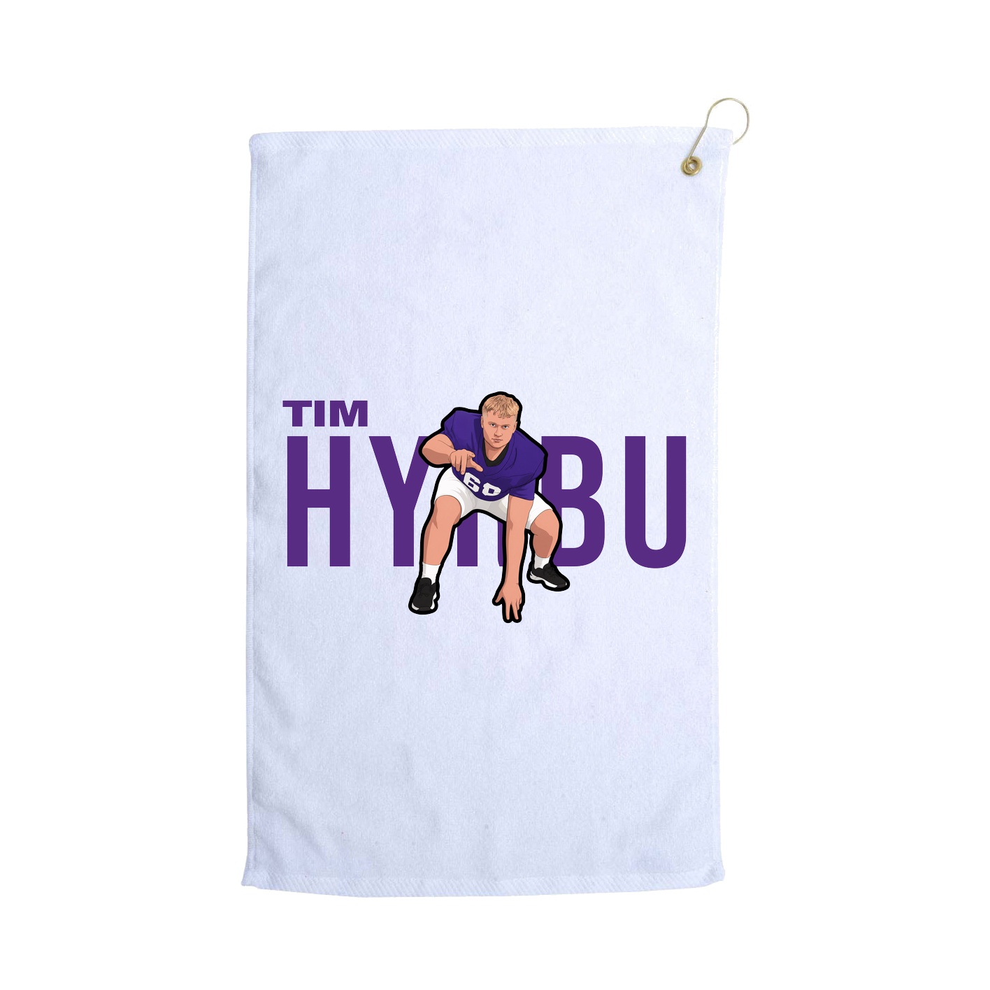 Golf Towel — Player Name in White