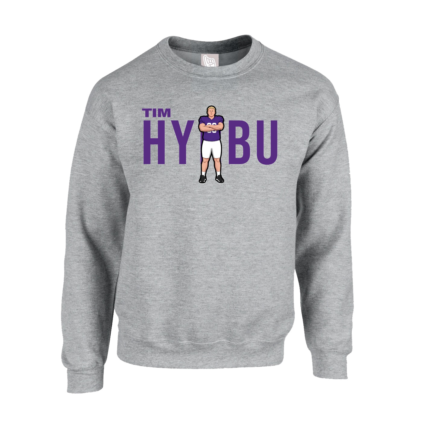 Fleece Crew — Player Name in Grey