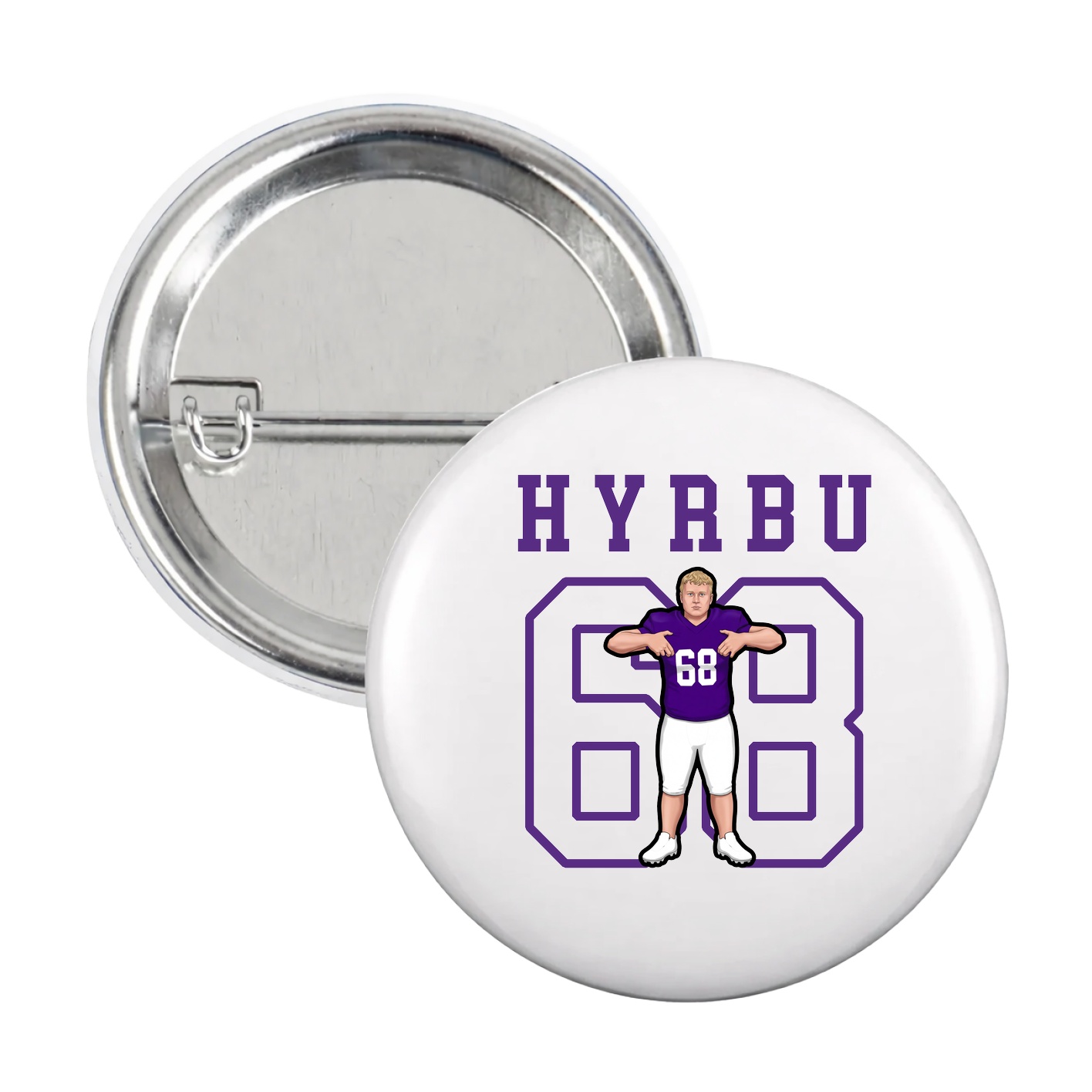 Game Day Button — Shirsey in White