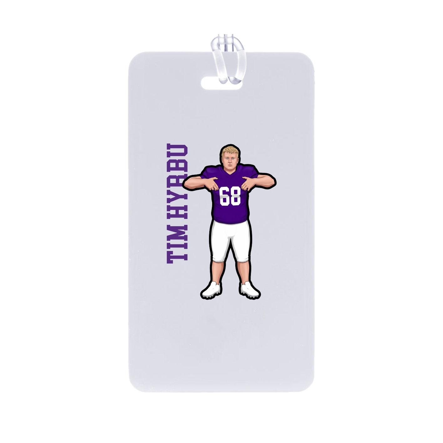 Bag Tag — Name Vertical in Classic