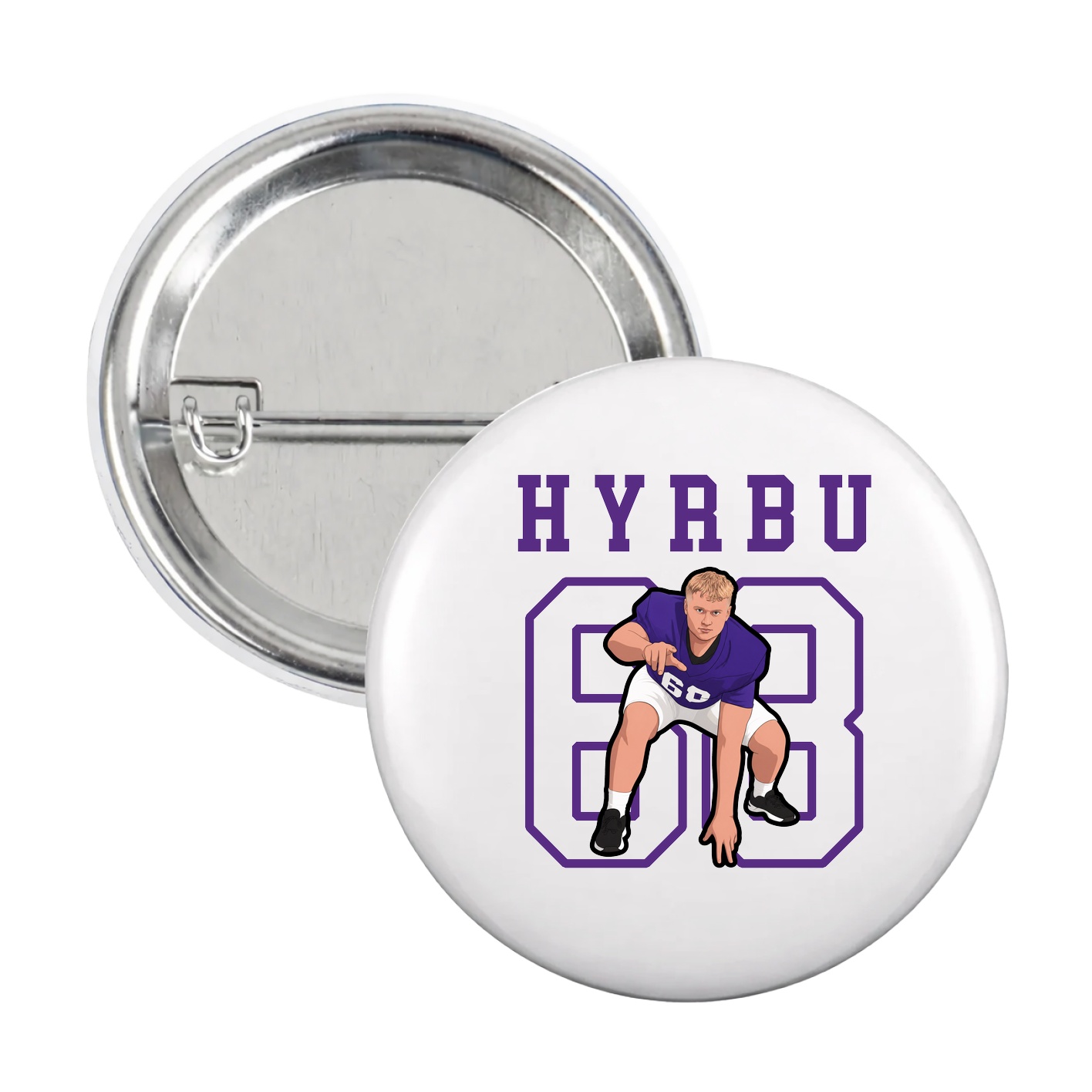 Game Day Button — Shirsey in White