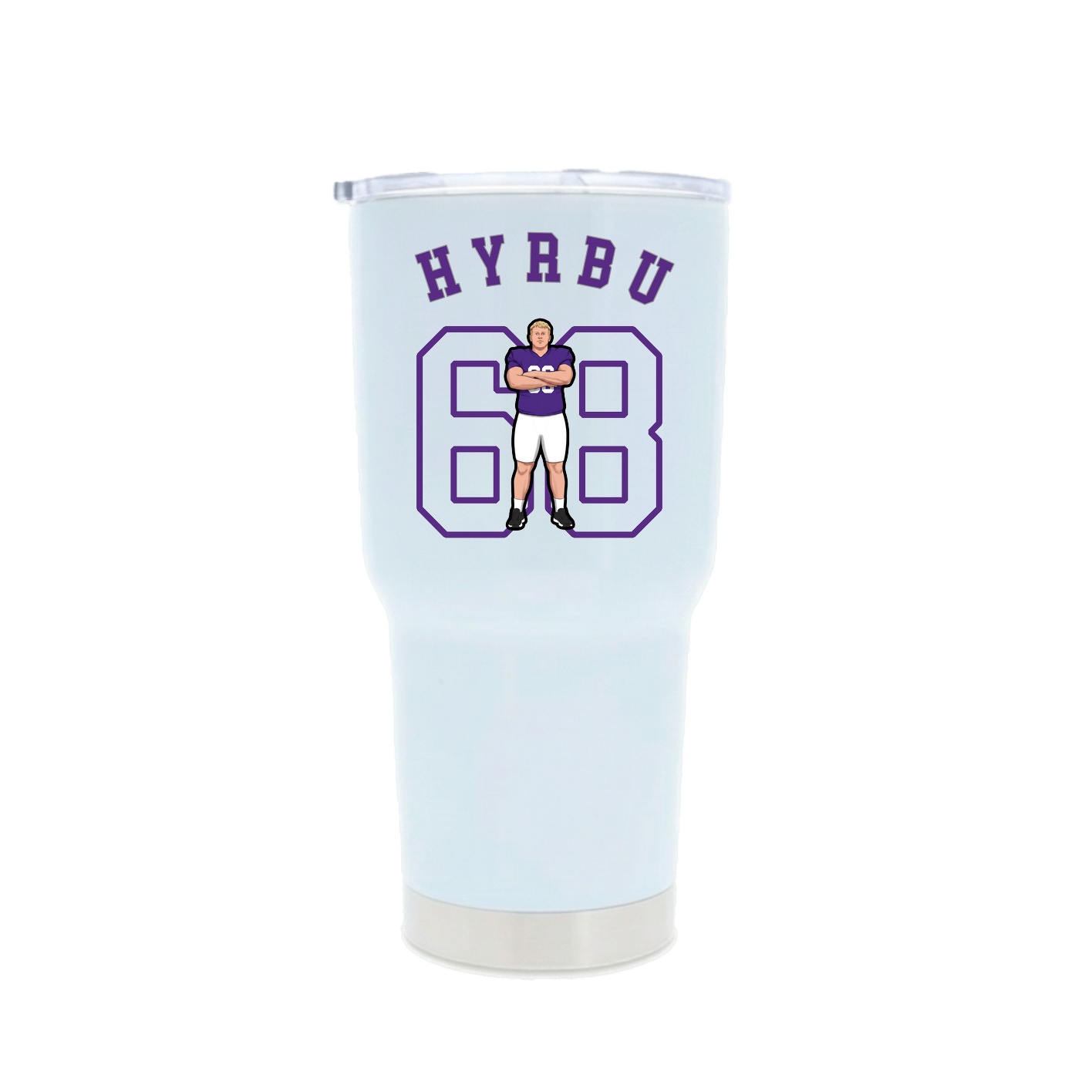 30oz Stainless Steel Tumbler — Shirsey Arch in White