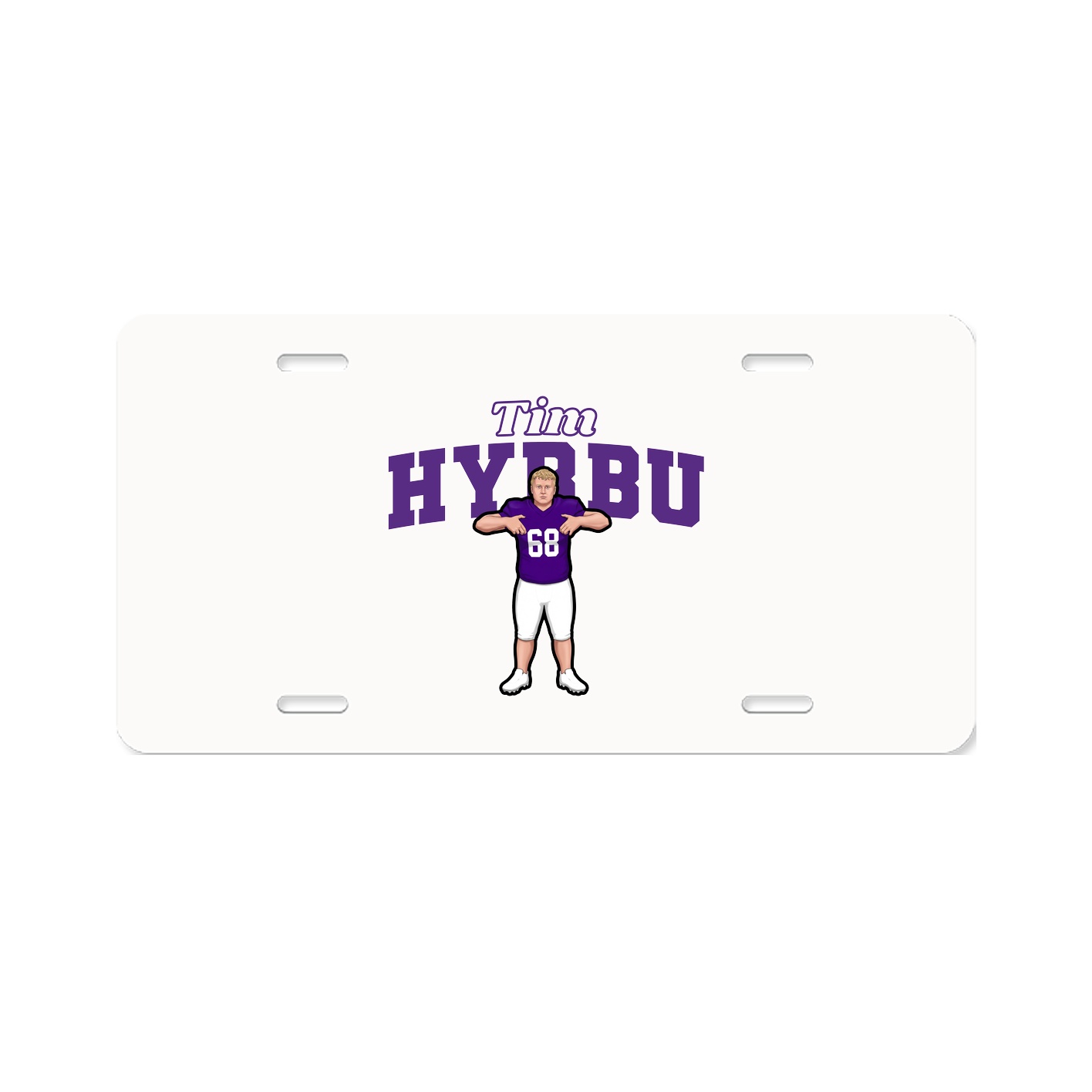 License Plate — Name Arch in Classic