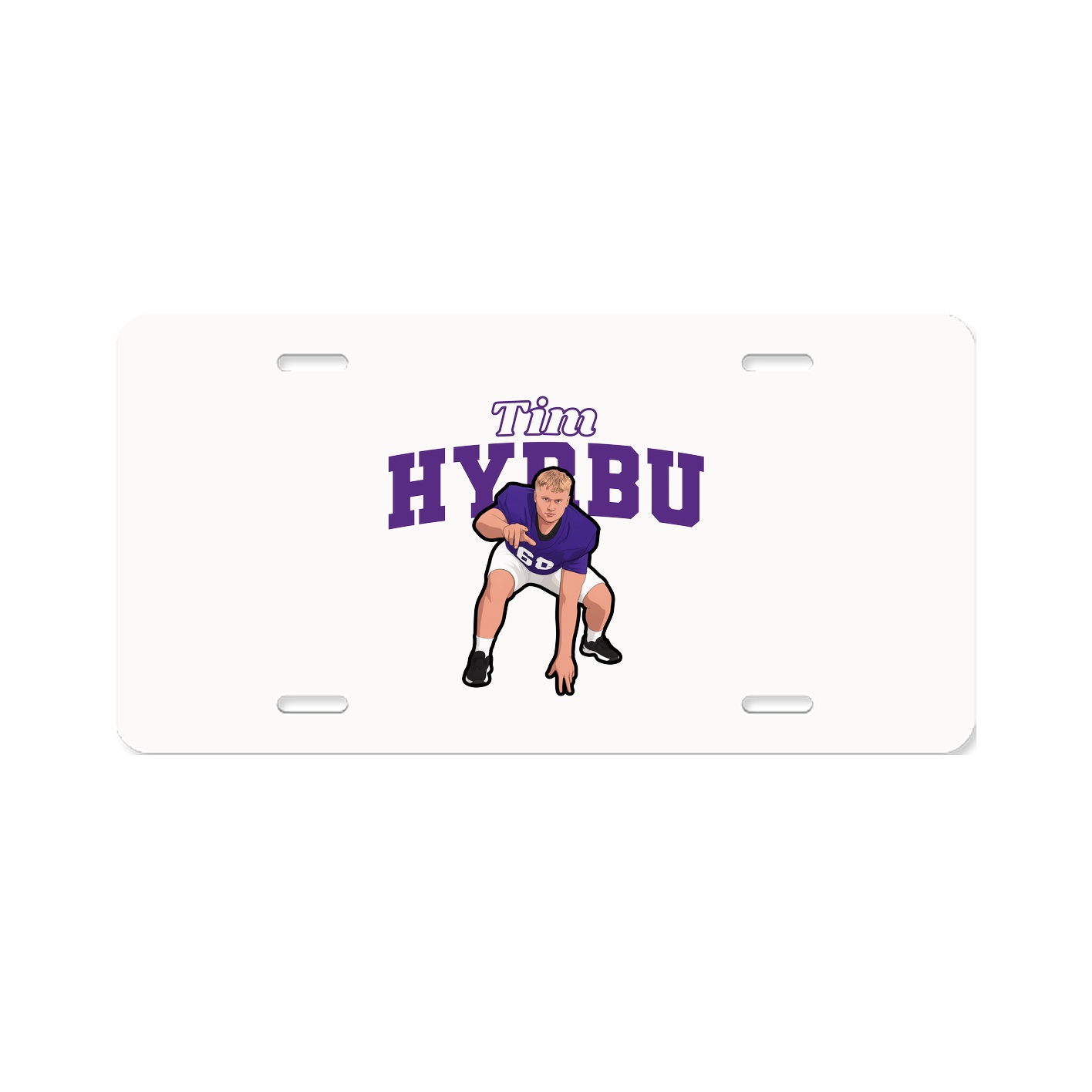 License Plate — Name Arch in Classic
