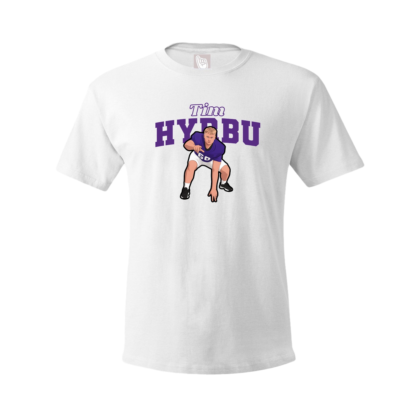 Youth Tee — Name Arch in White