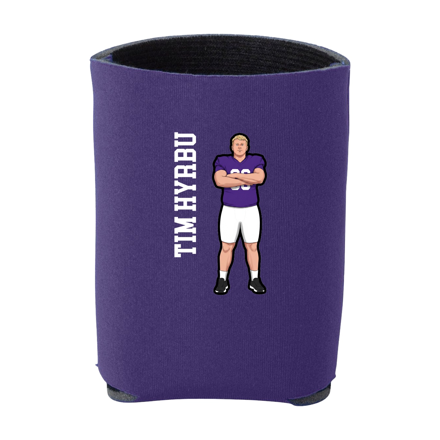 Can Holder — Name Vertical in Purple