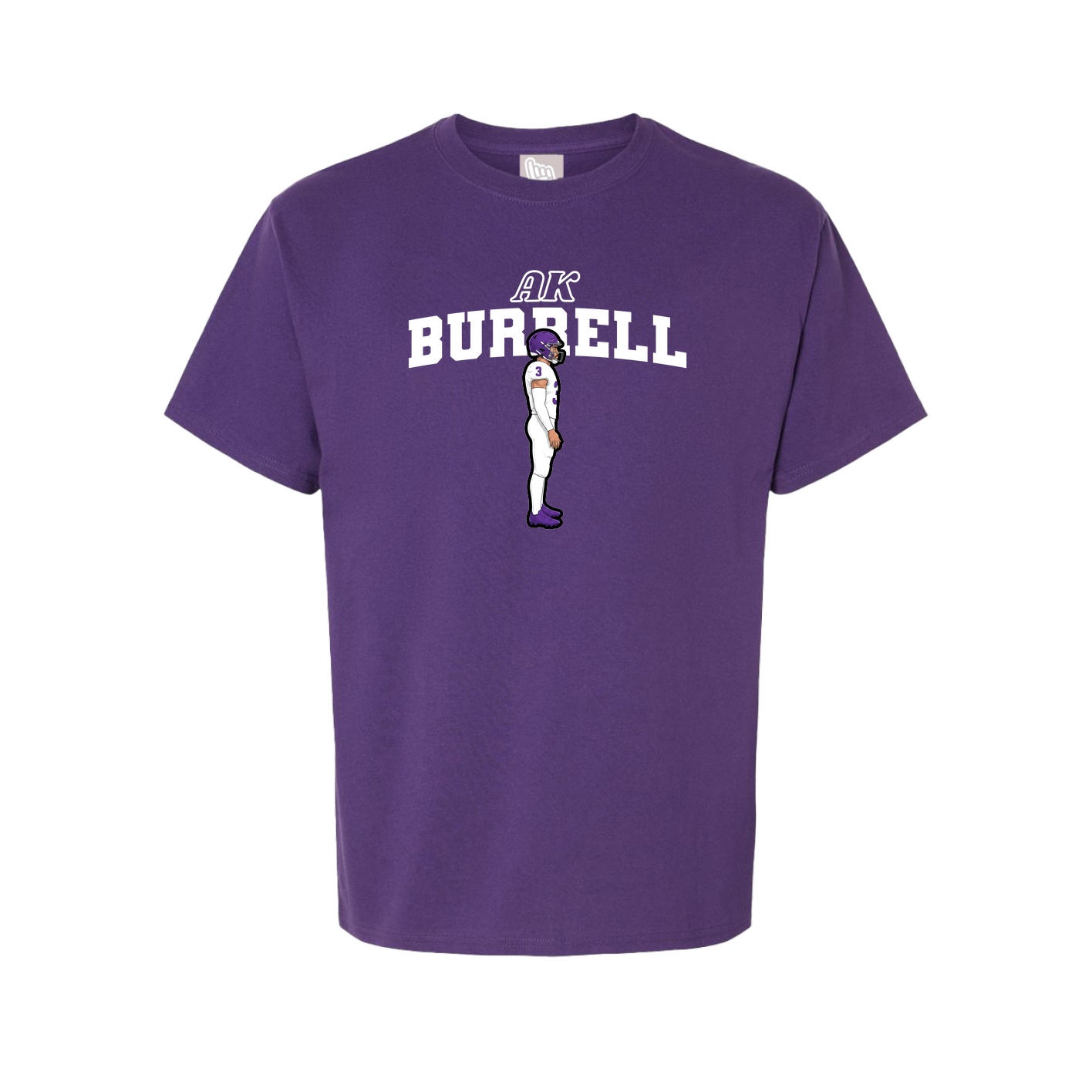 Youth Tee — Name Arch in Purple