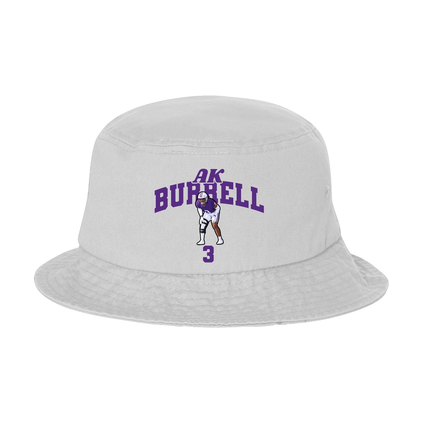 Bucket Cap — Signature Arch in White