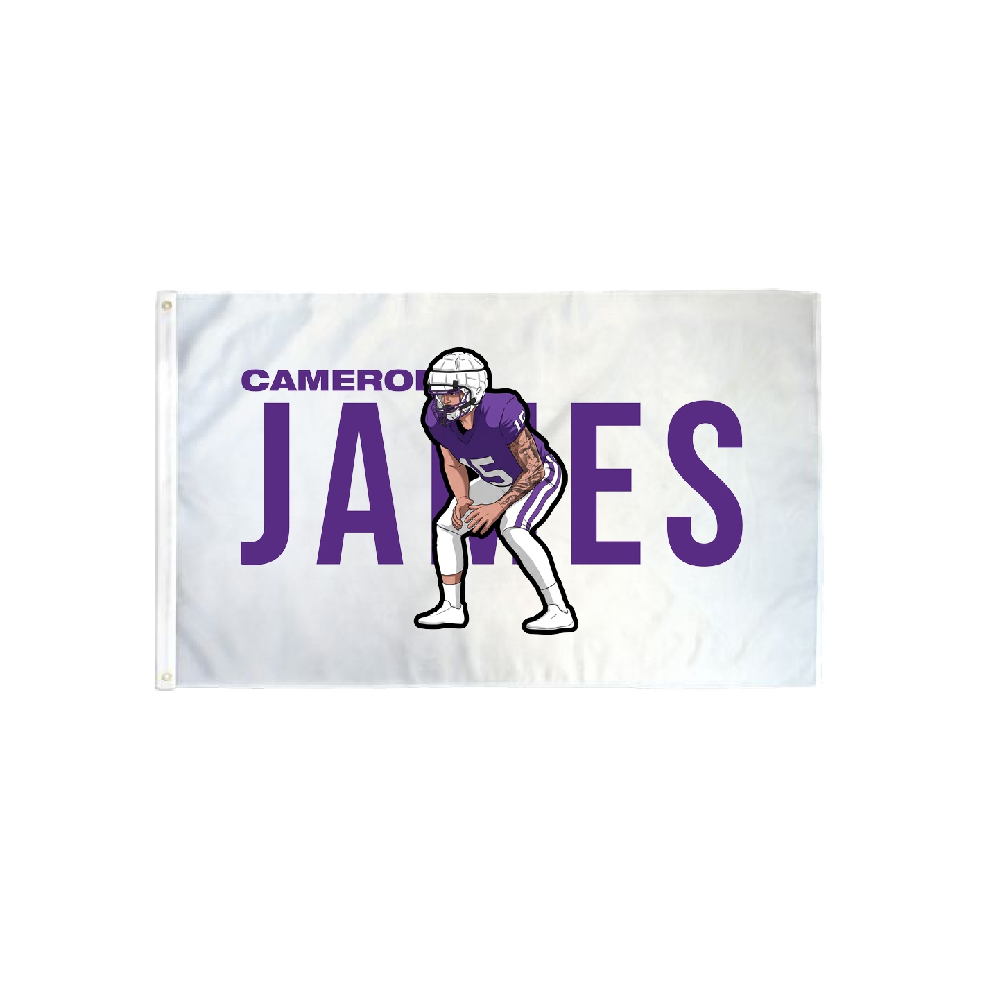 3x5 Flag — Player Name in Classic