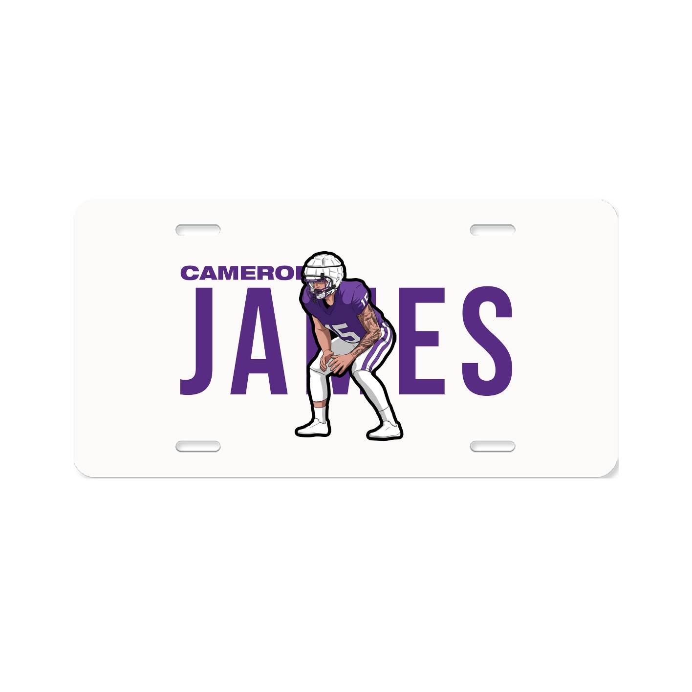License Plate — Player Name in Classic