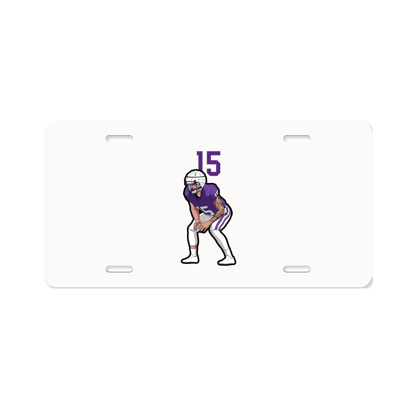 License Plate — Number Top in Classic