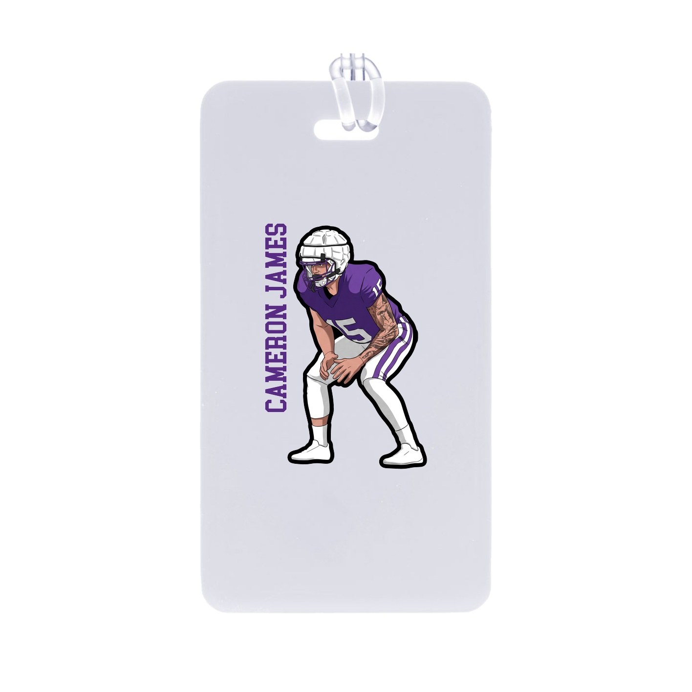Bag Tag — Name Vertical in Classic
