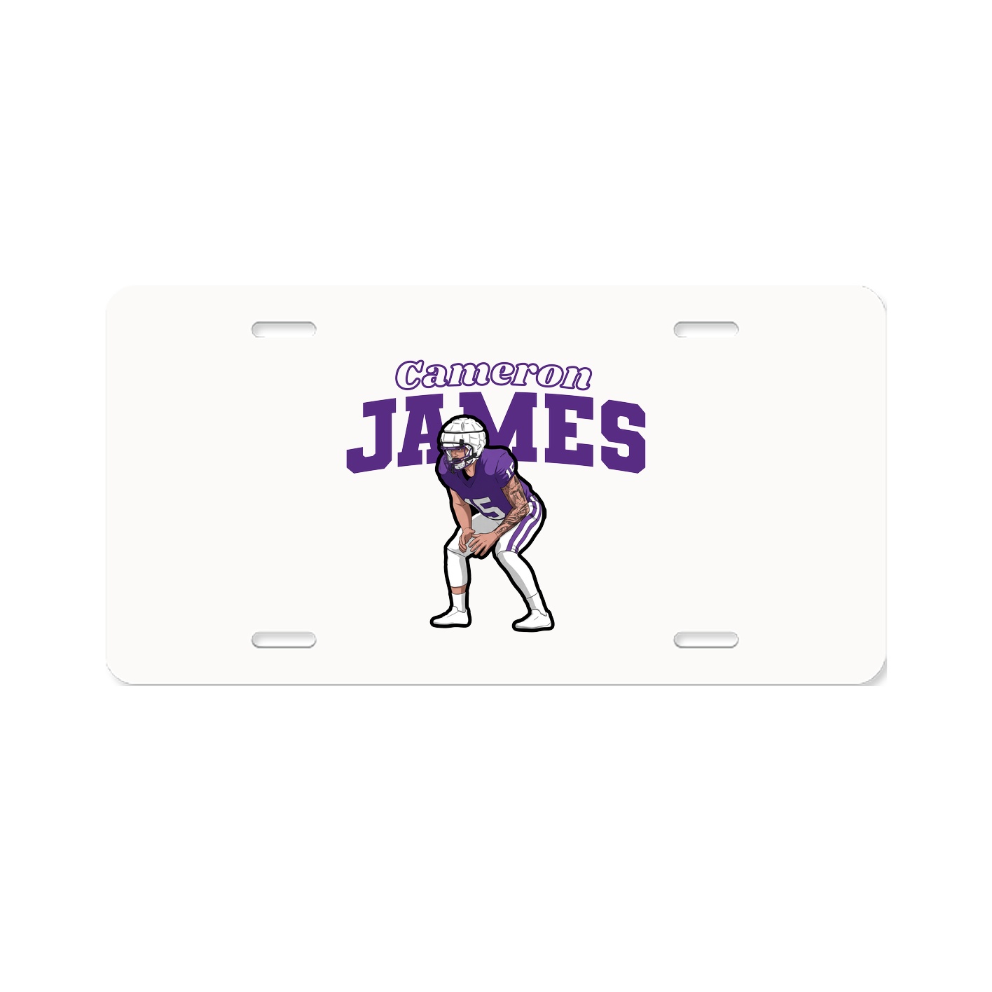 License Plate — Name Arch in Classic