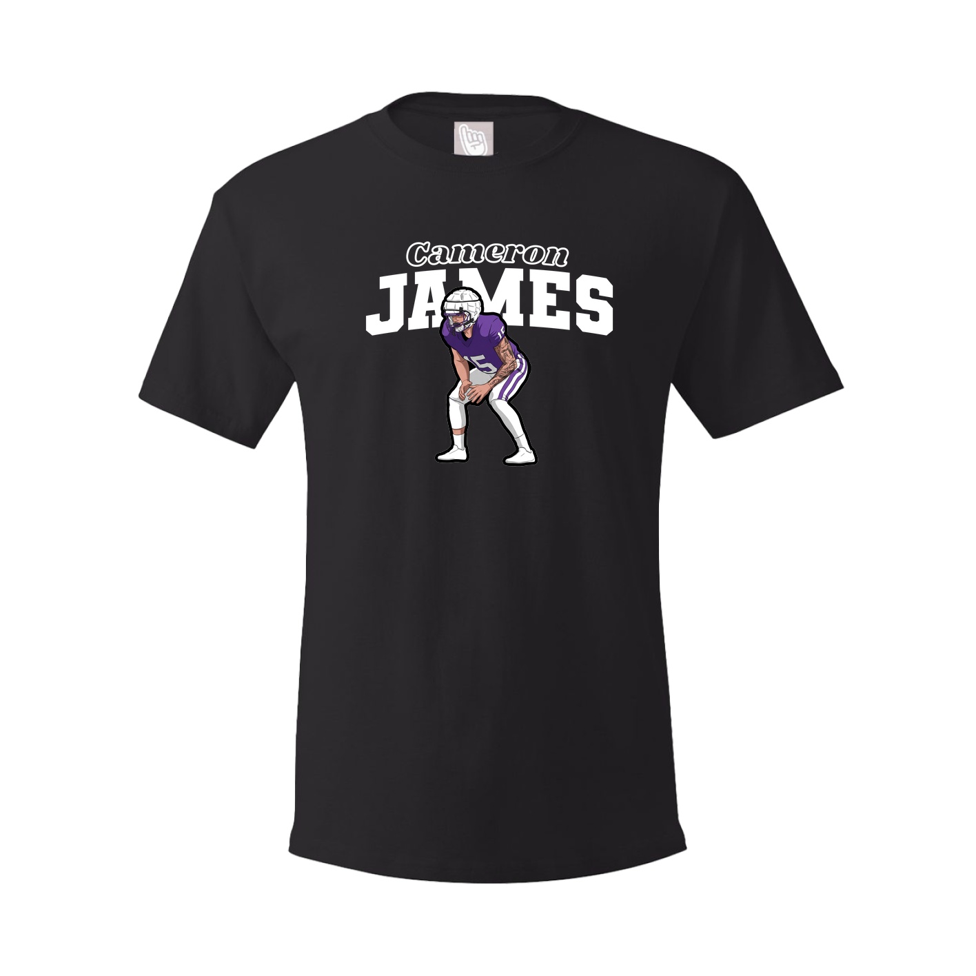 Youth Tee — Name Arch in Black