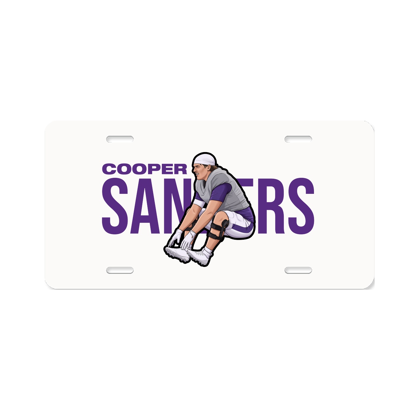 License Plate — Player Name in Classic