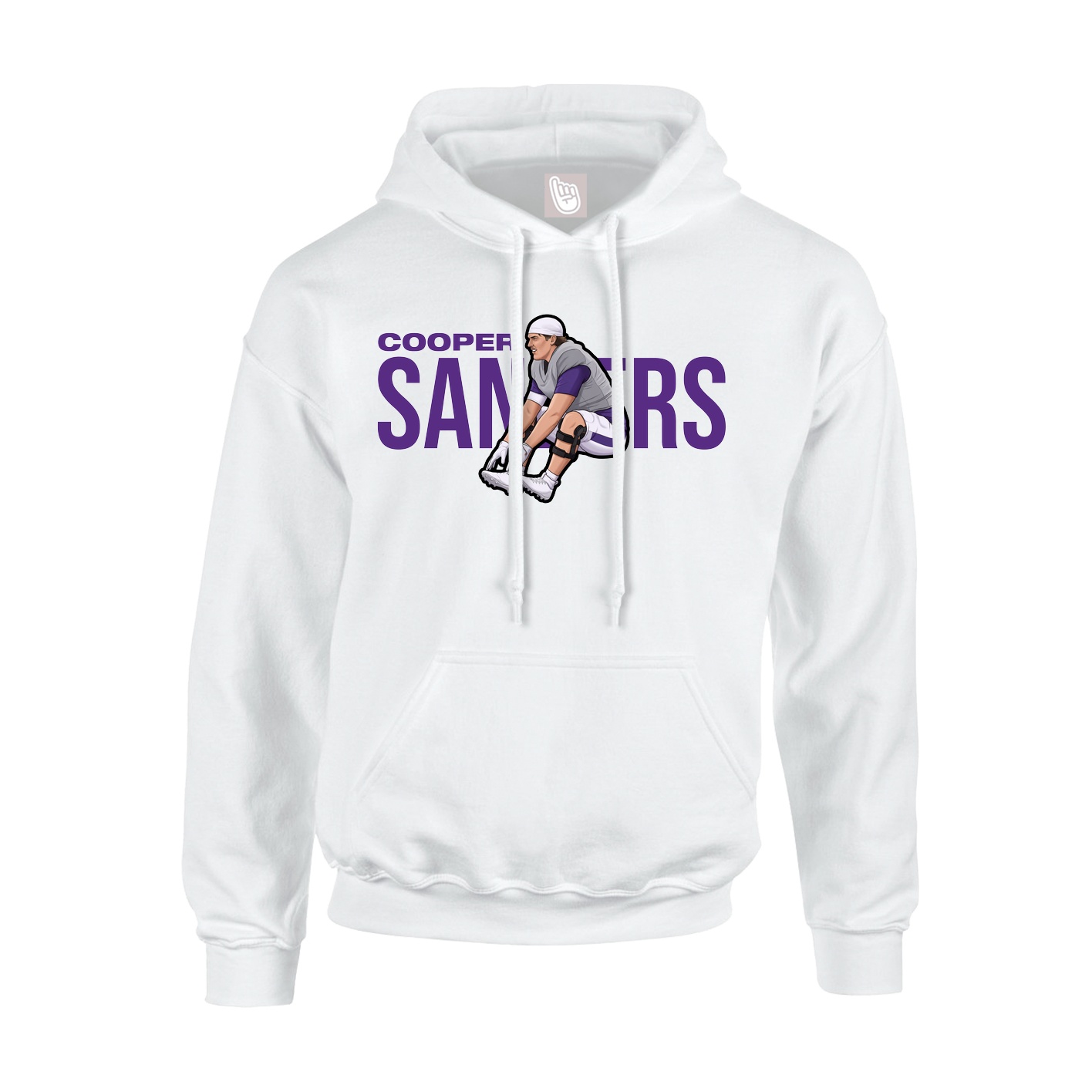 Hoodie — Player Name in White