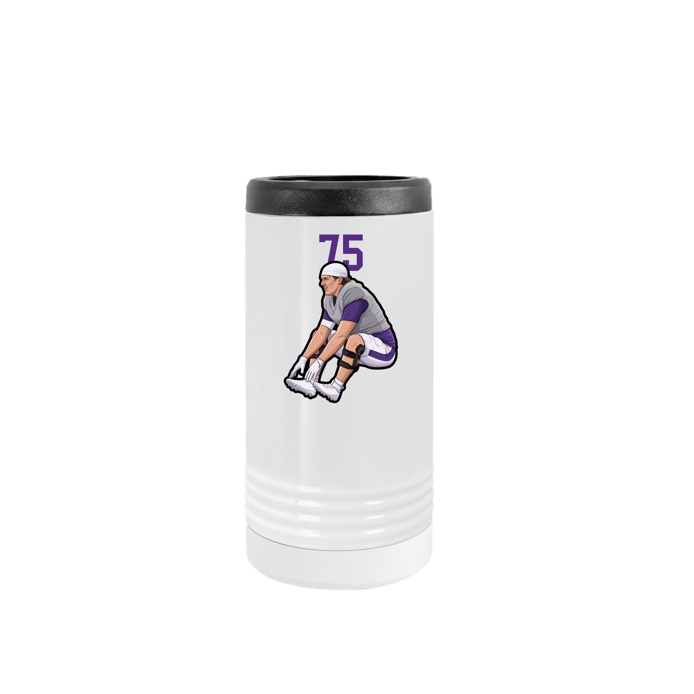 Slim Beverage Holder — Number Top in White