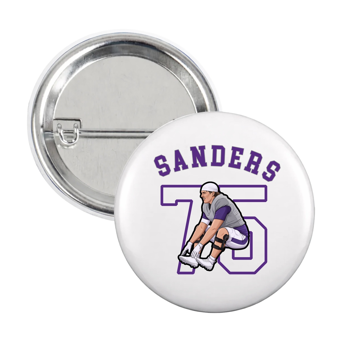 Game Day Button — Shirsey Arch in White