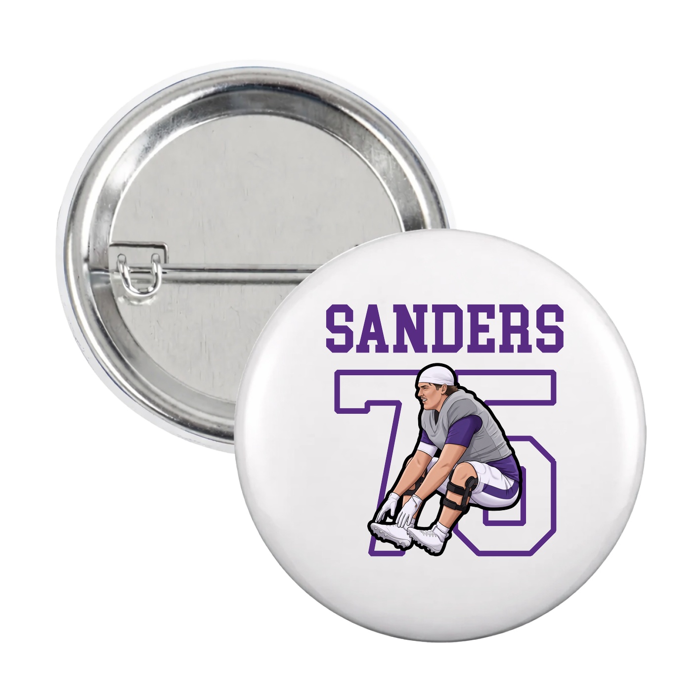 Game Day Button — Shirsey in White