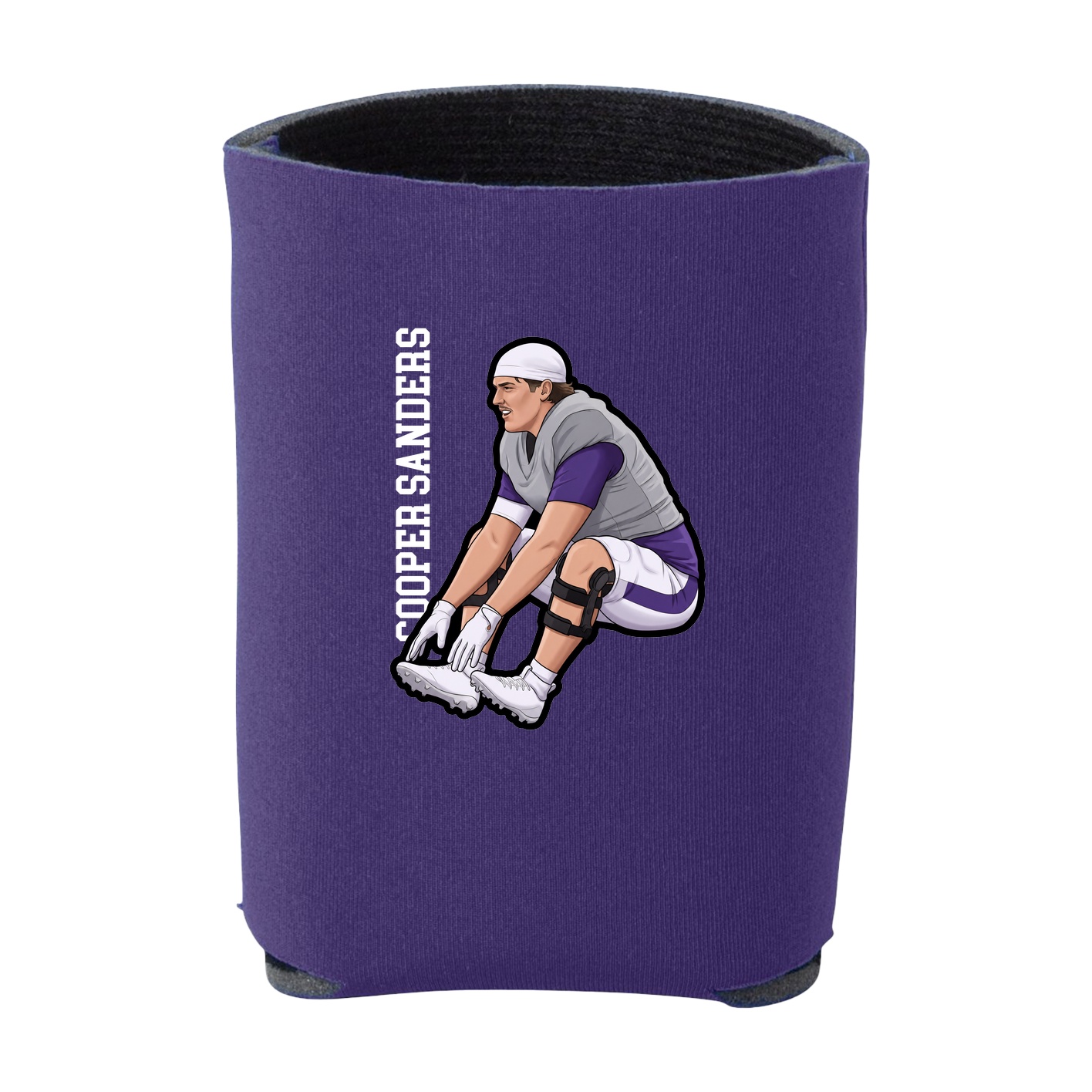 Can Holder — Name Vertical in Purple