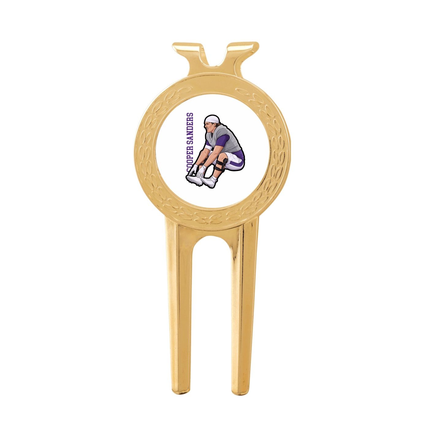 Divot Tool with Ball Marker — Name Vertical in Classic