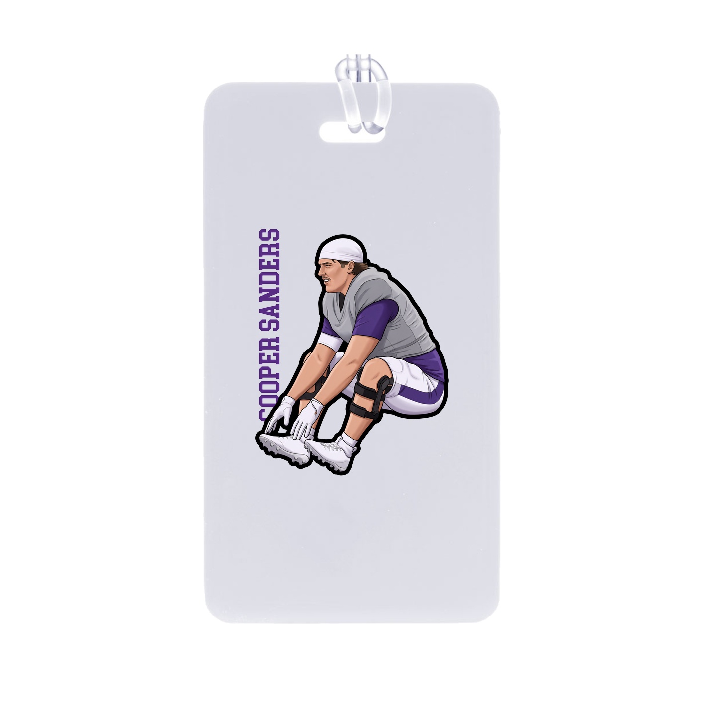Bag Tag — Name Vertical in Classic