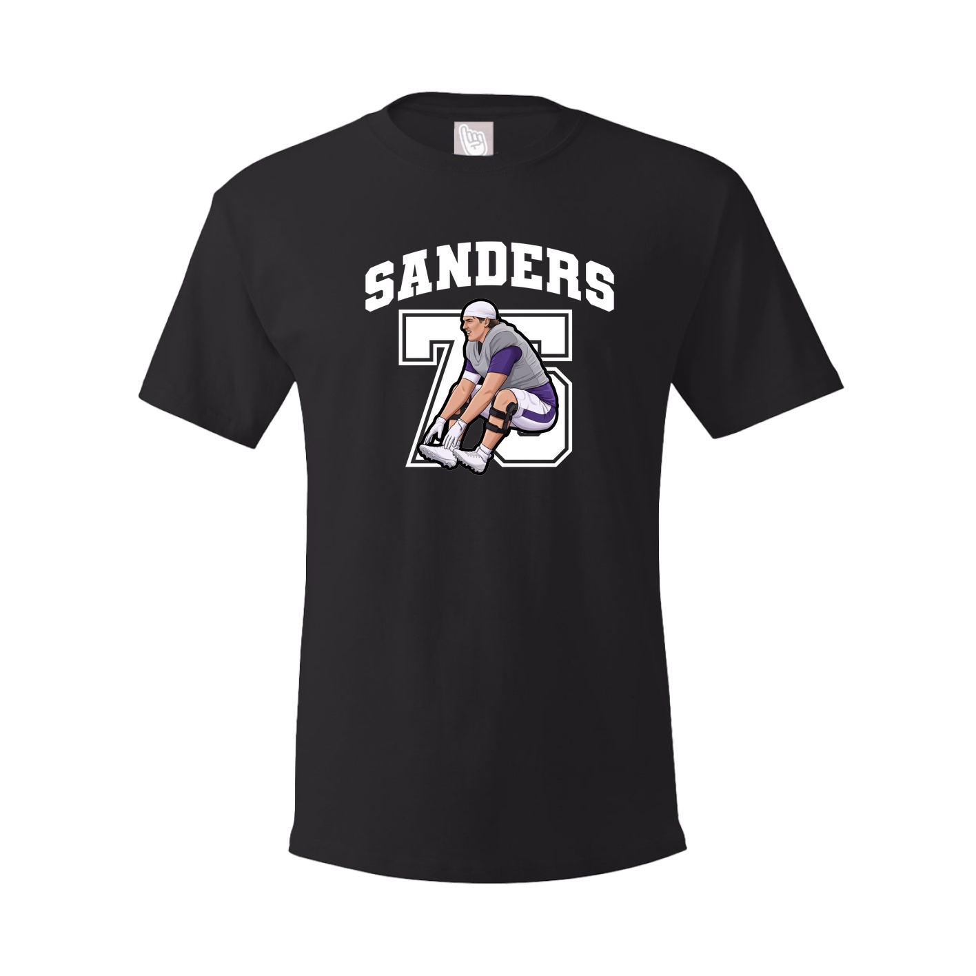 Youth Tee — Number in Black