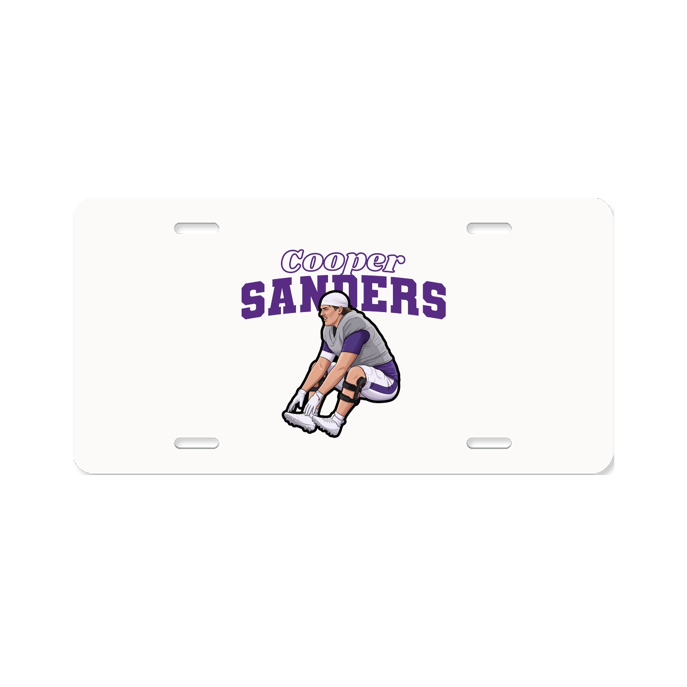 License Plate — Name Arch in Classic
