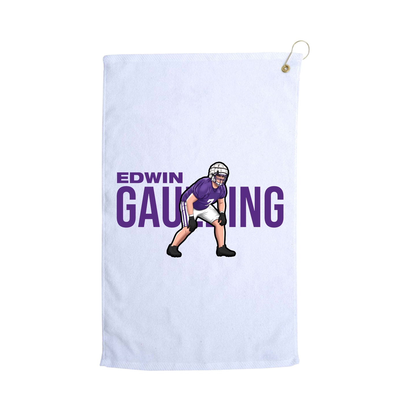 Golf Towel — Player Name in White
