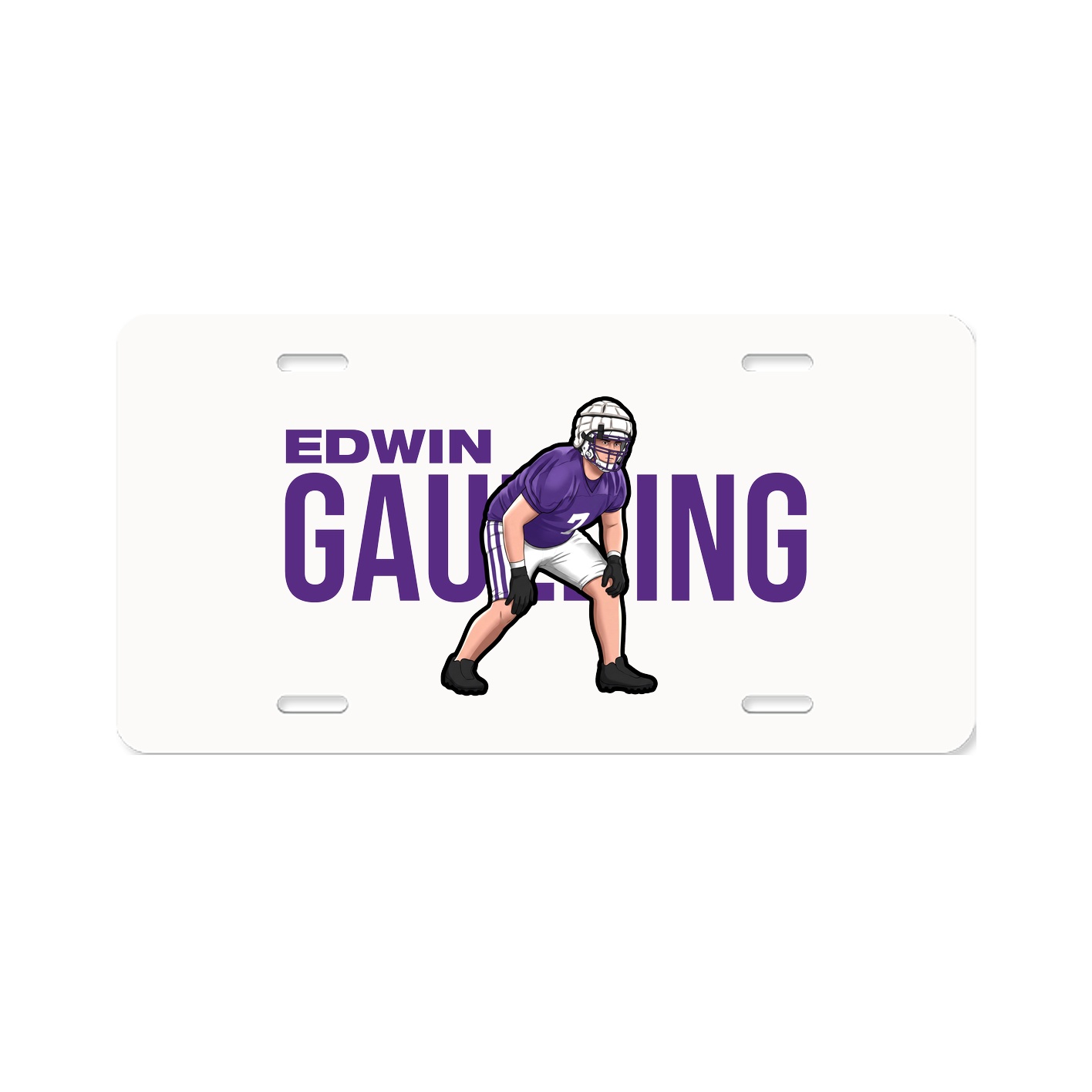 License Plate — Player Name in Classic
