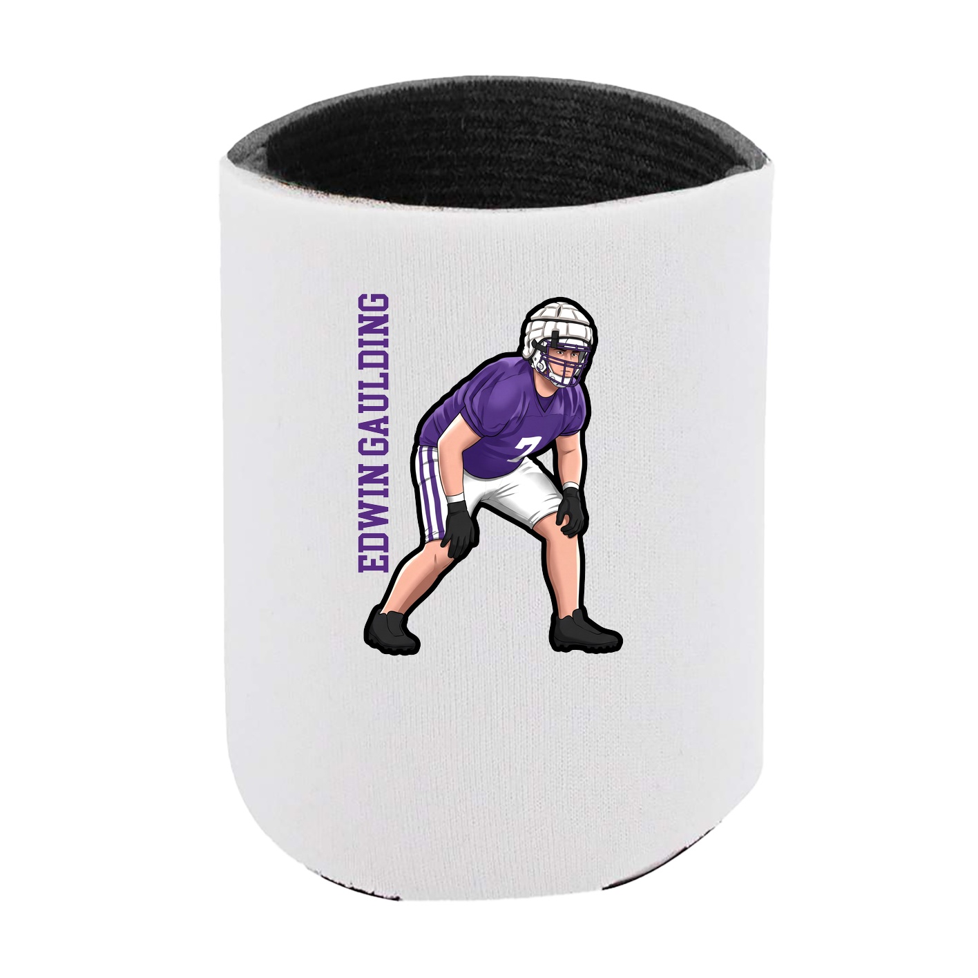 Can Holder — Name Vertical in White