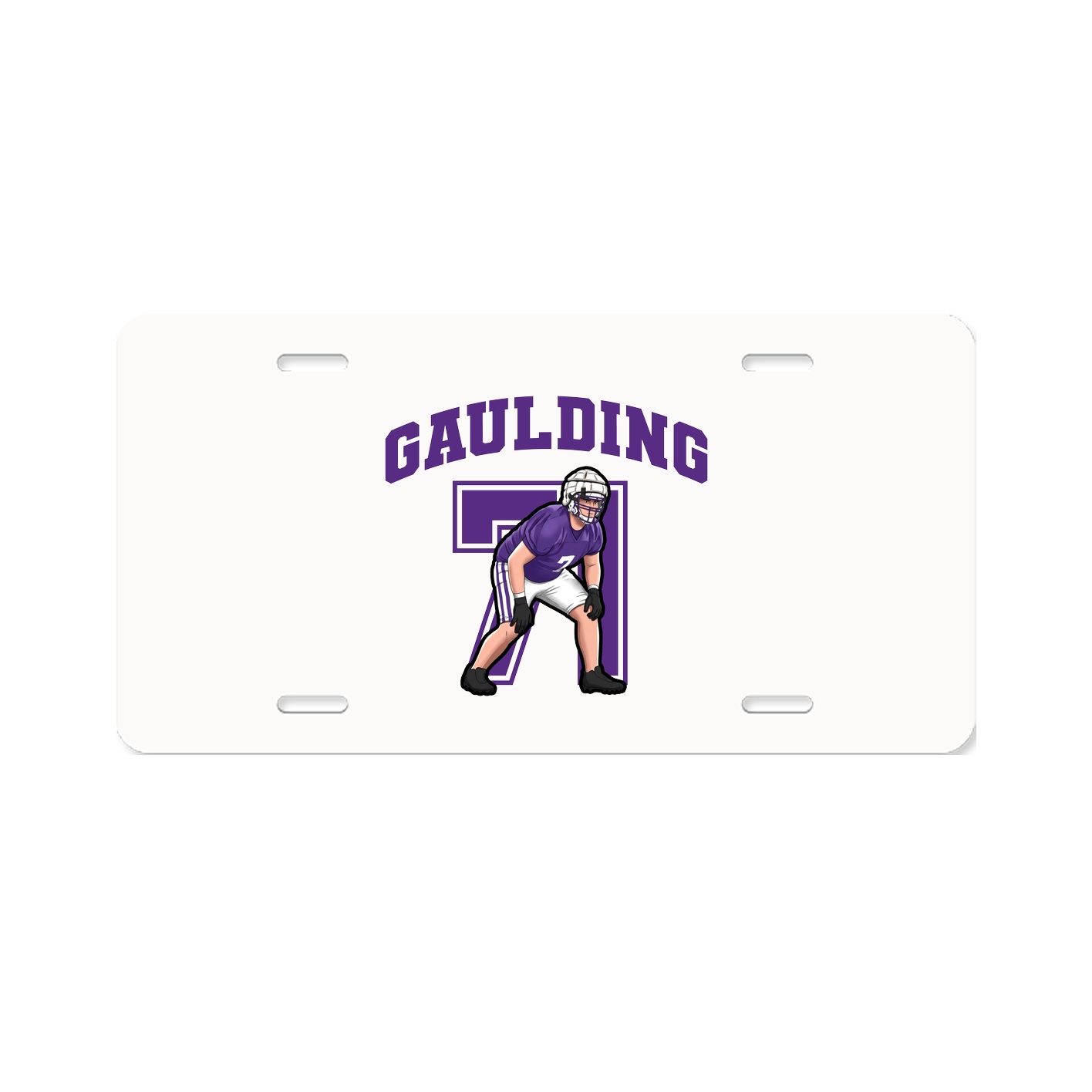 License Plate — Number in Classic