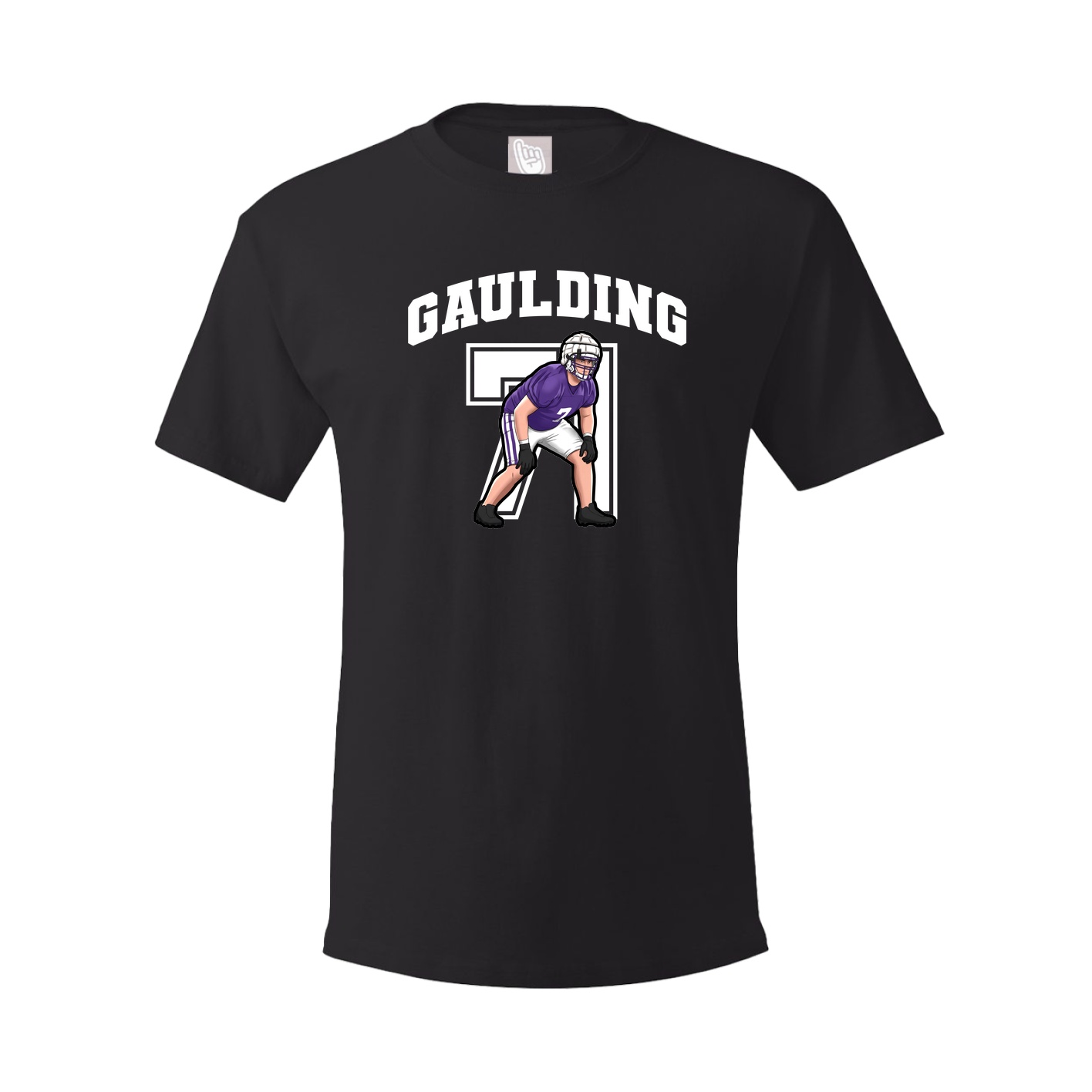 Youth Tee — Number in Black
