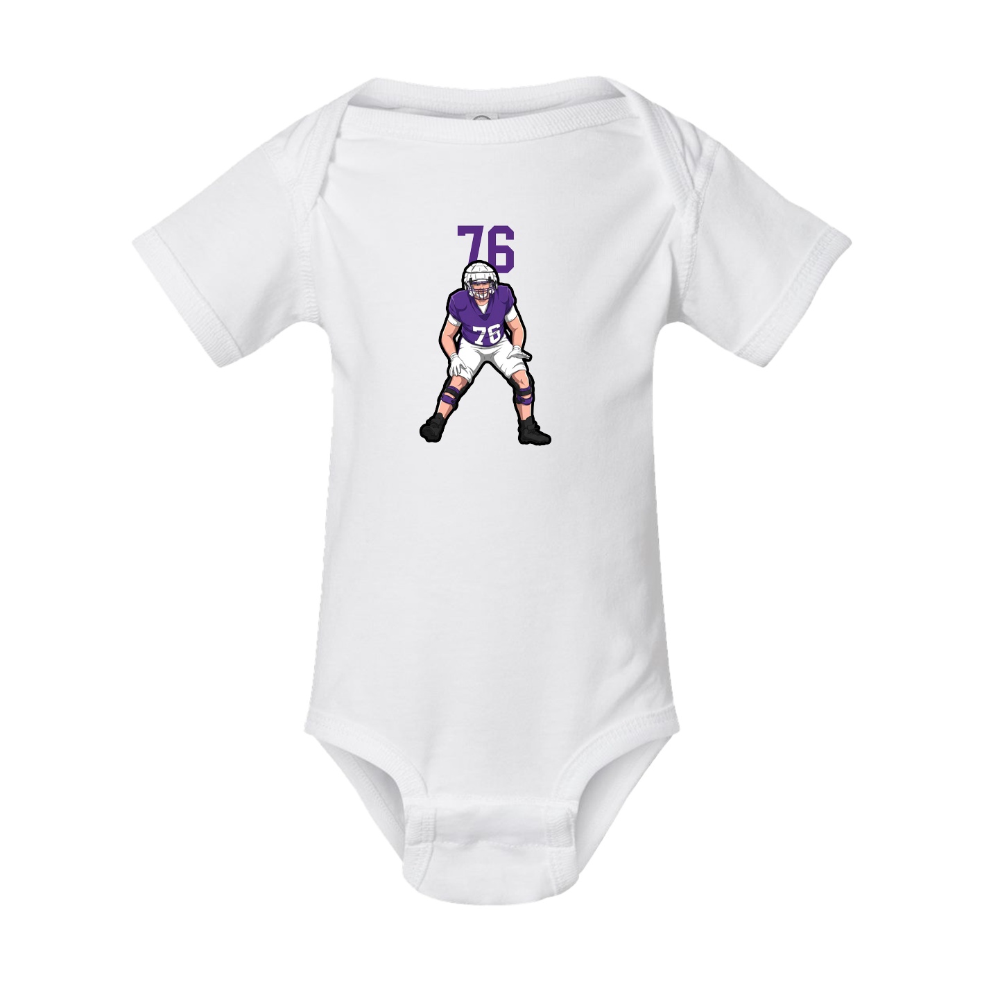 Baby Onesie — Number Top in White