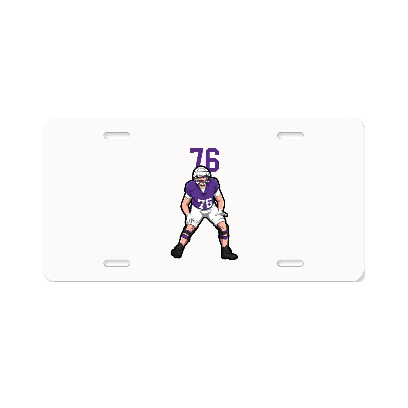 License Plate — Number Top in Classic
