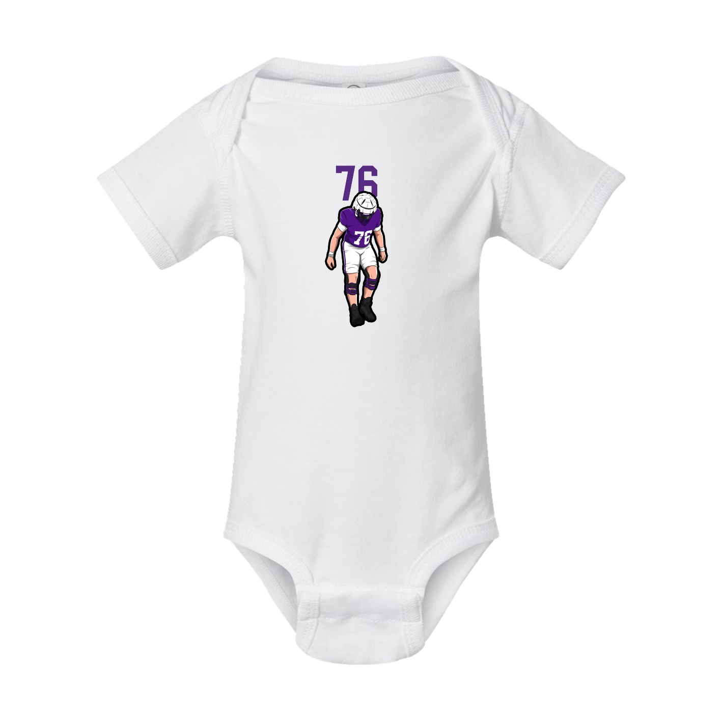 Baby Onesie — Number Top in White