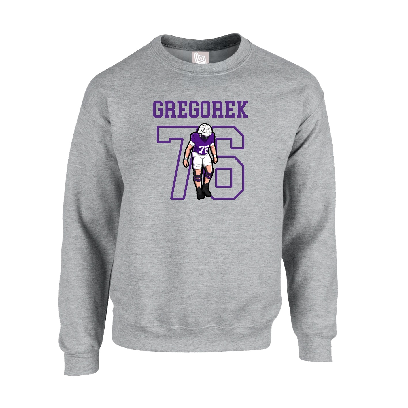 Fleece Crew — Shirsey in Grey