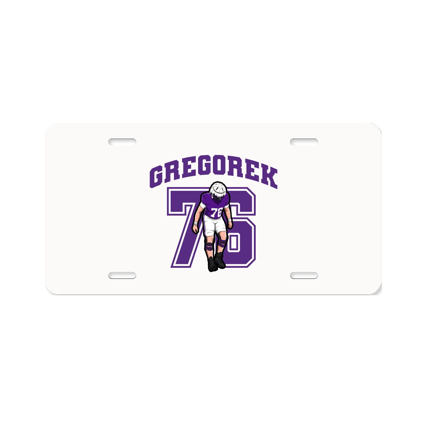 License Plate — Number in Classic
