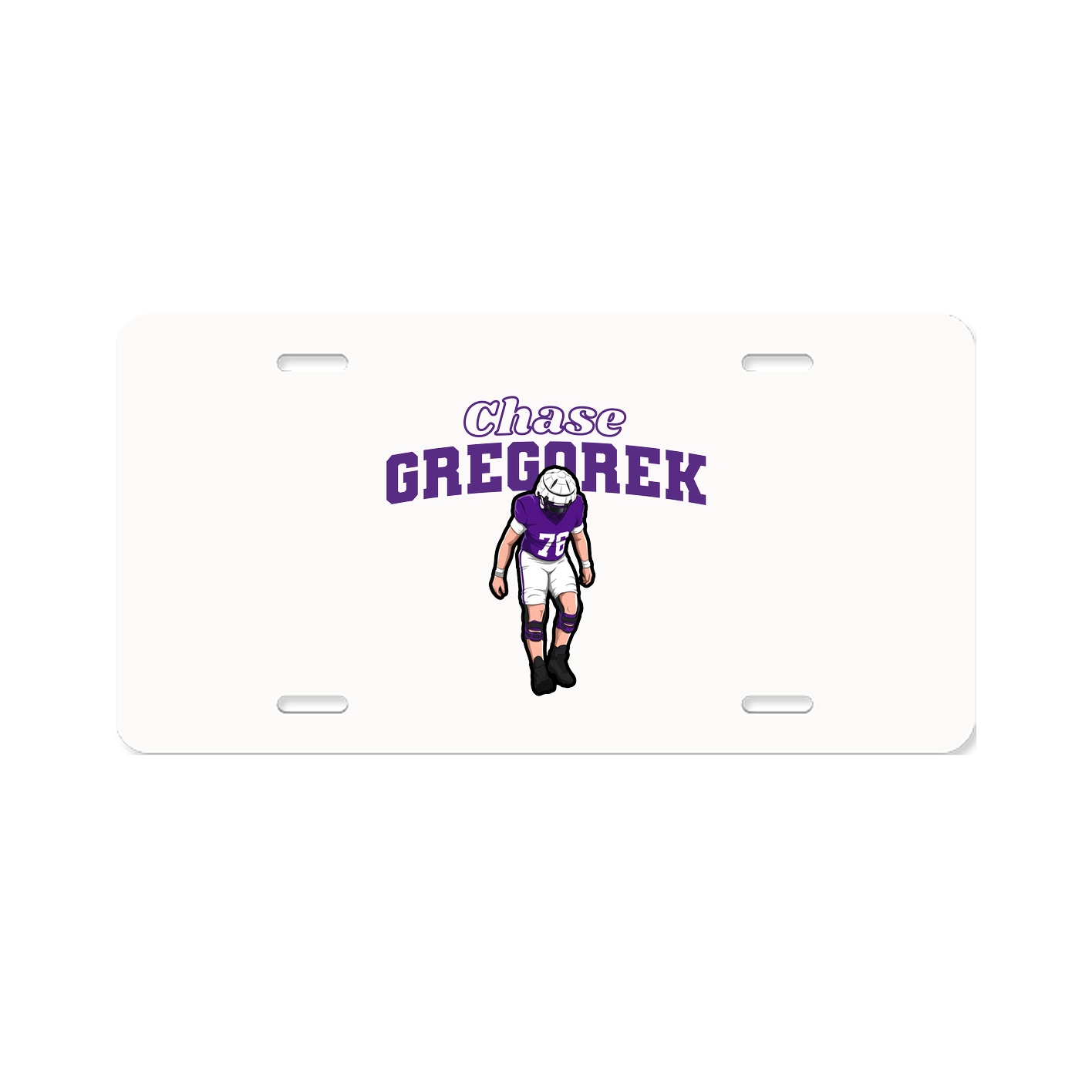 License Plate — Name Arch in Classic