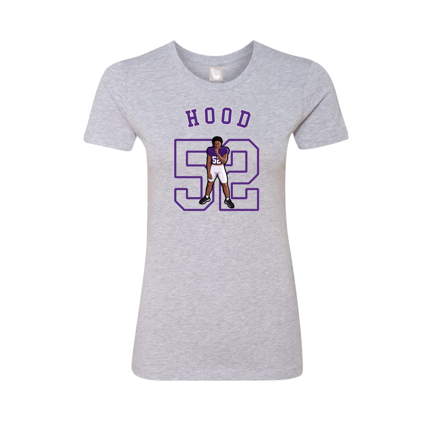 Fitted Women's Tee — Shirsey Arch in Grey