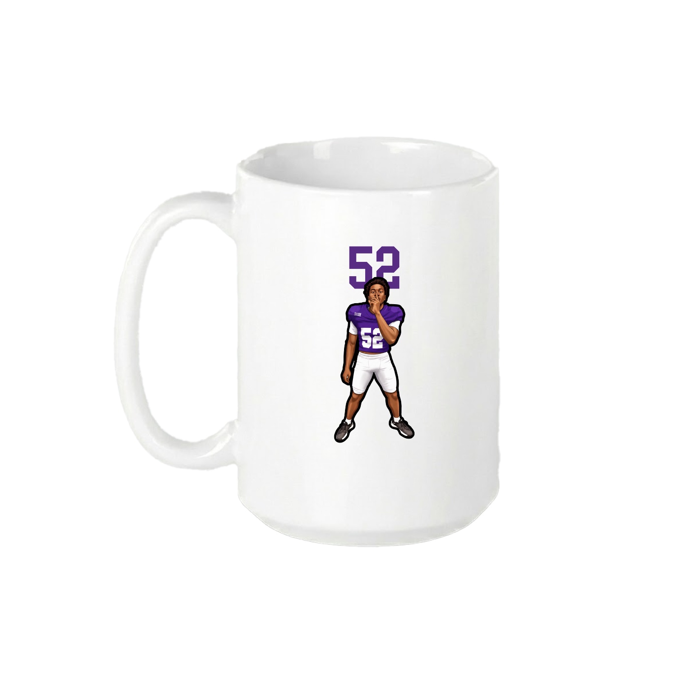 15oz Coffee Mug — Number Top in White