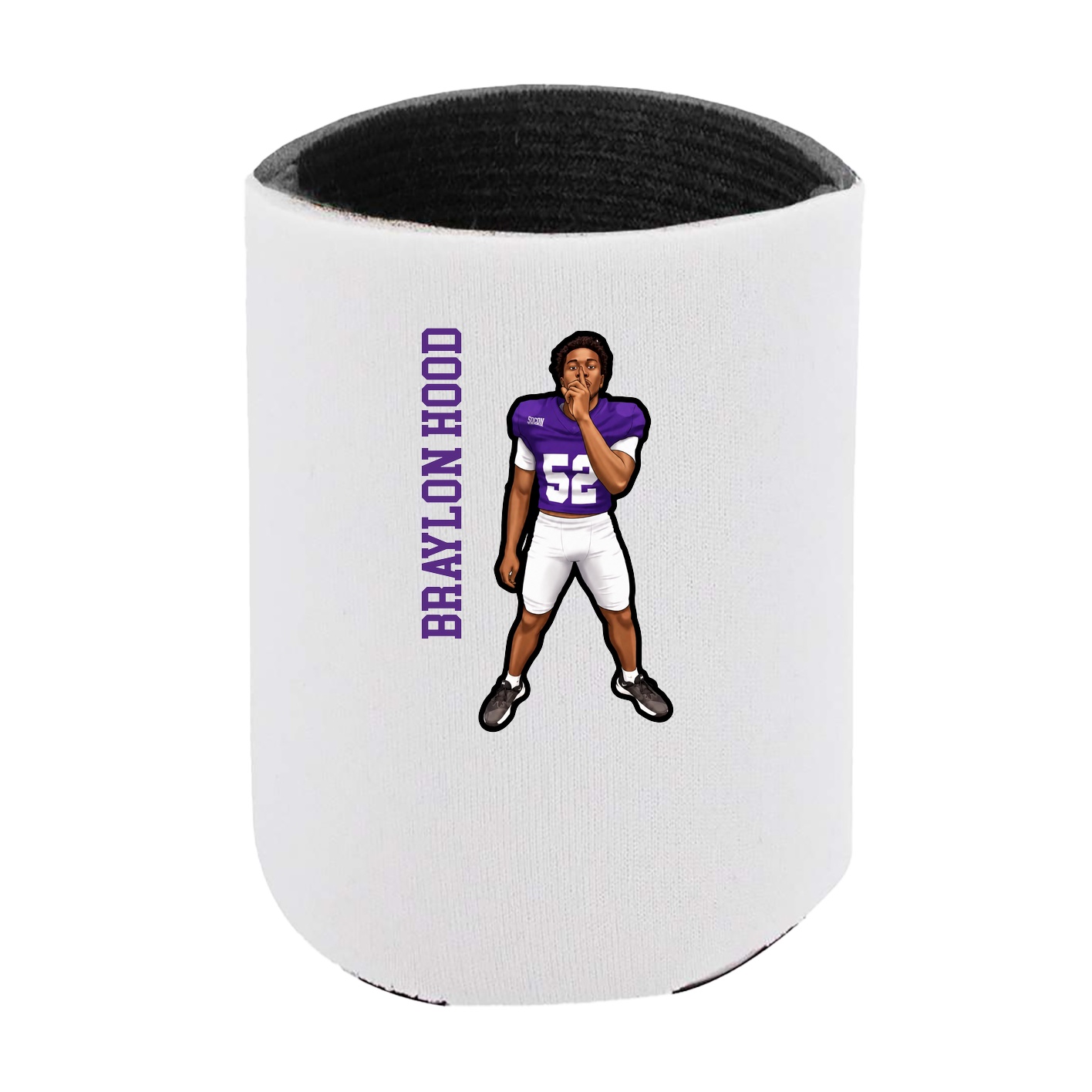 Can Holder — Name Vertical in White