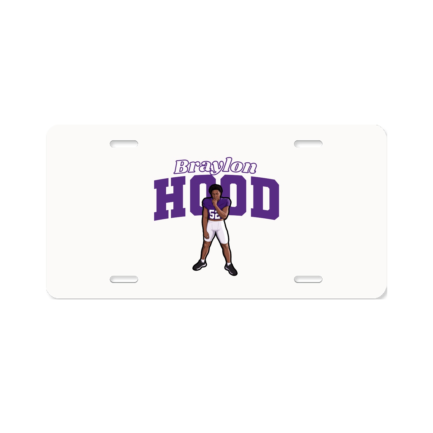 License Plate — Name Arch in Classic